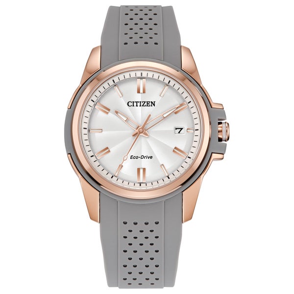 Citizen Eco Drive Weekender Pink Gold Tone Stainless Steel Citizen Eco Drive Weekender Pink Gold Tone Stainless Steel
