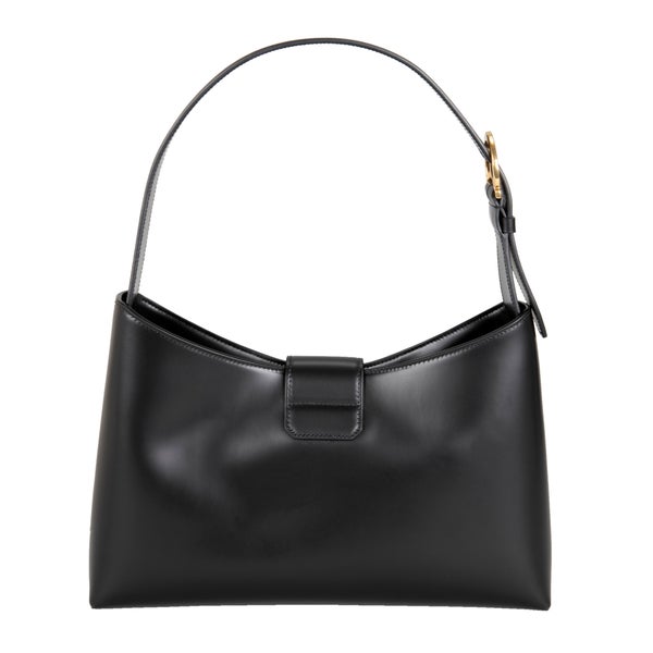 Ferragamo Trifolio Shoulder Bag, Black | Costco Ferragamo Trifolio Shoulder Bag, Black | Costco