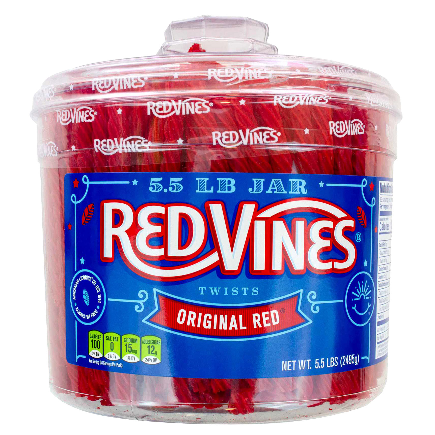 Red Vines Licorice  Original Red  5.5 lbs