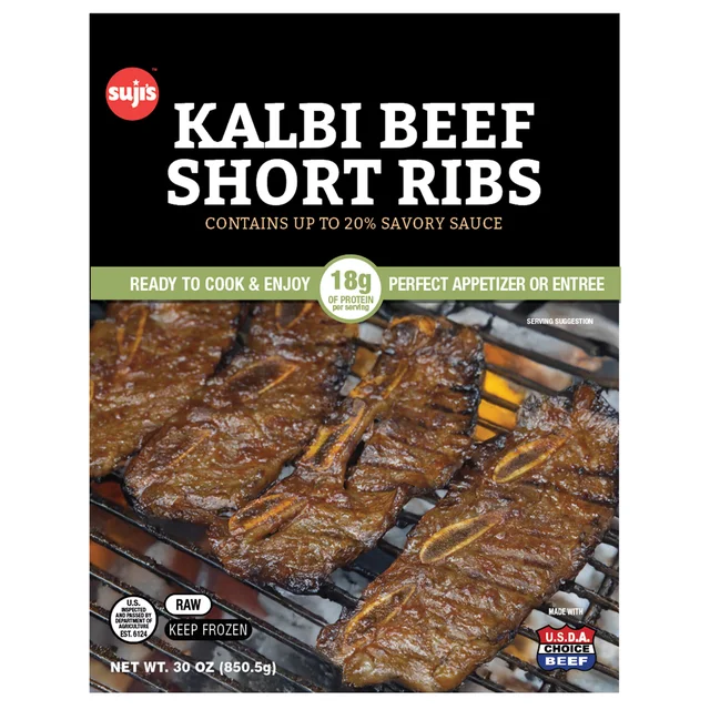 SUJI MARINATED KALBI SHORT RIBS 30 OUNCES