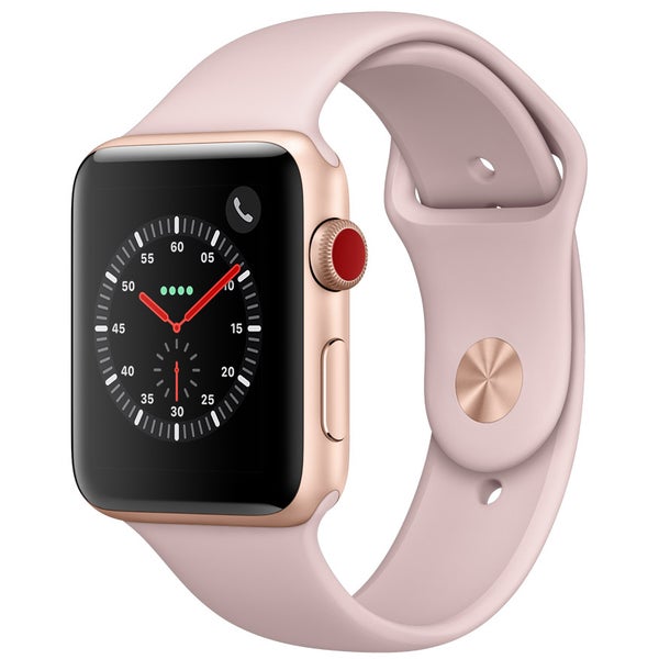 Apple Watch Series 3 GPS + Cellular with Pink Sand Sport Band - 38mm - Gold | Costco Apple Watch Series 3 GPS + Cellular with Pink Sand Sport Band - 38mm - Gold | Costco