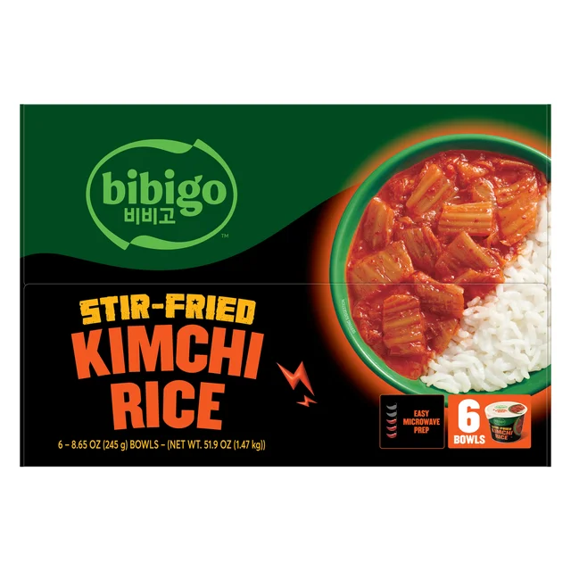 BIBIGO KIMCHI W RICE 6 BOWLS 8.65 OUNCES