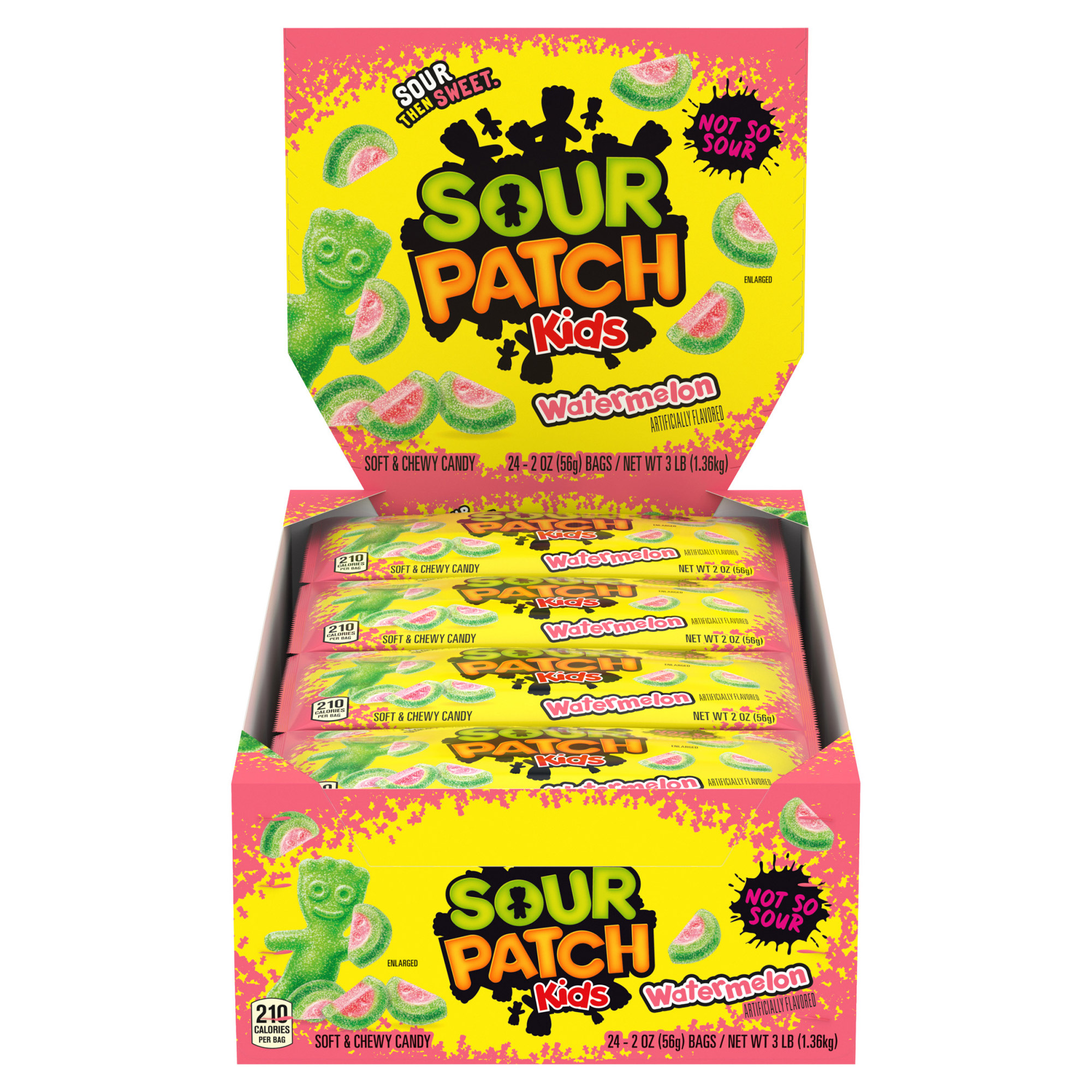 Sour Punch Straws, Rainbow, 2 oz, 24-count