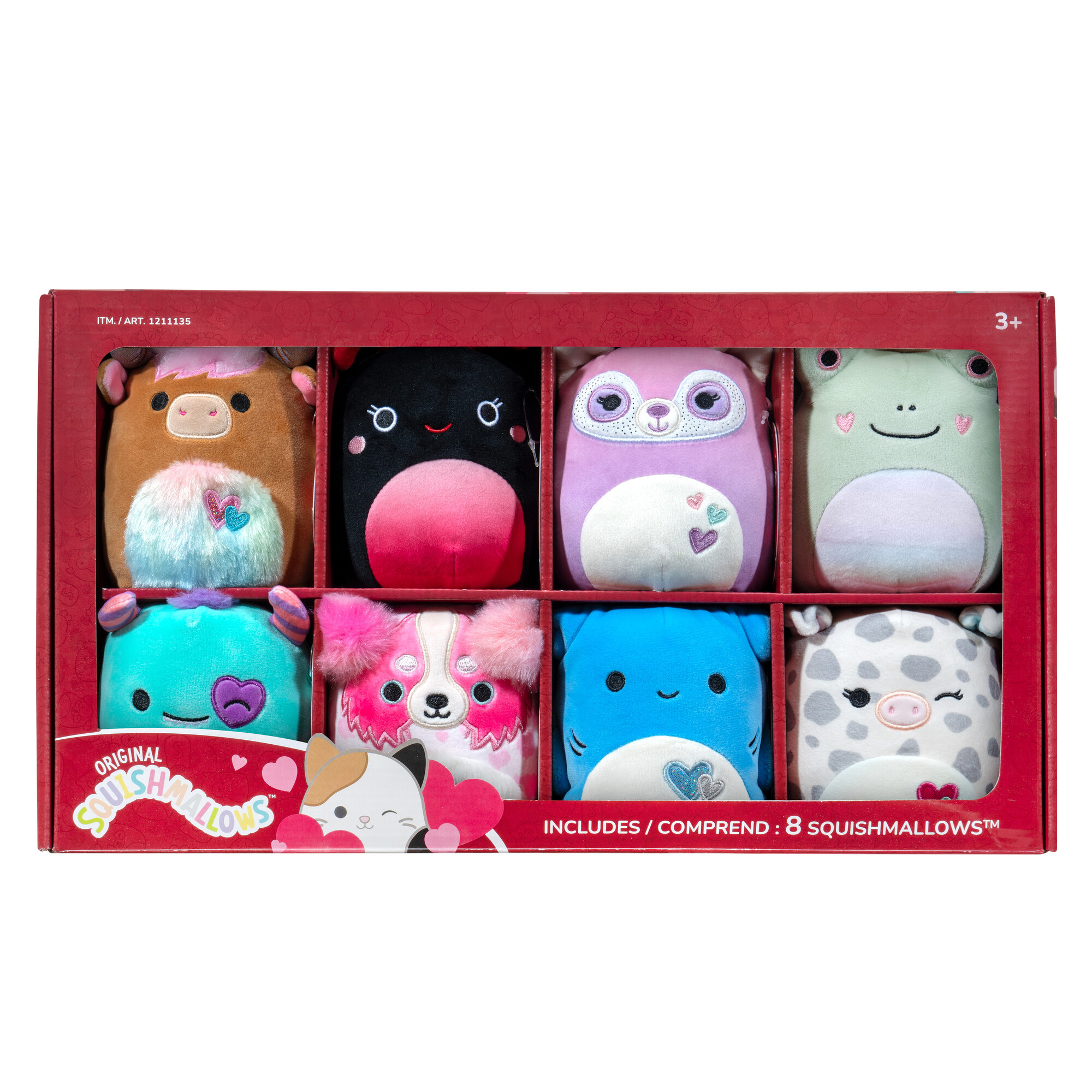 Squishmallows, Love Theme 5-in, Pack of 8