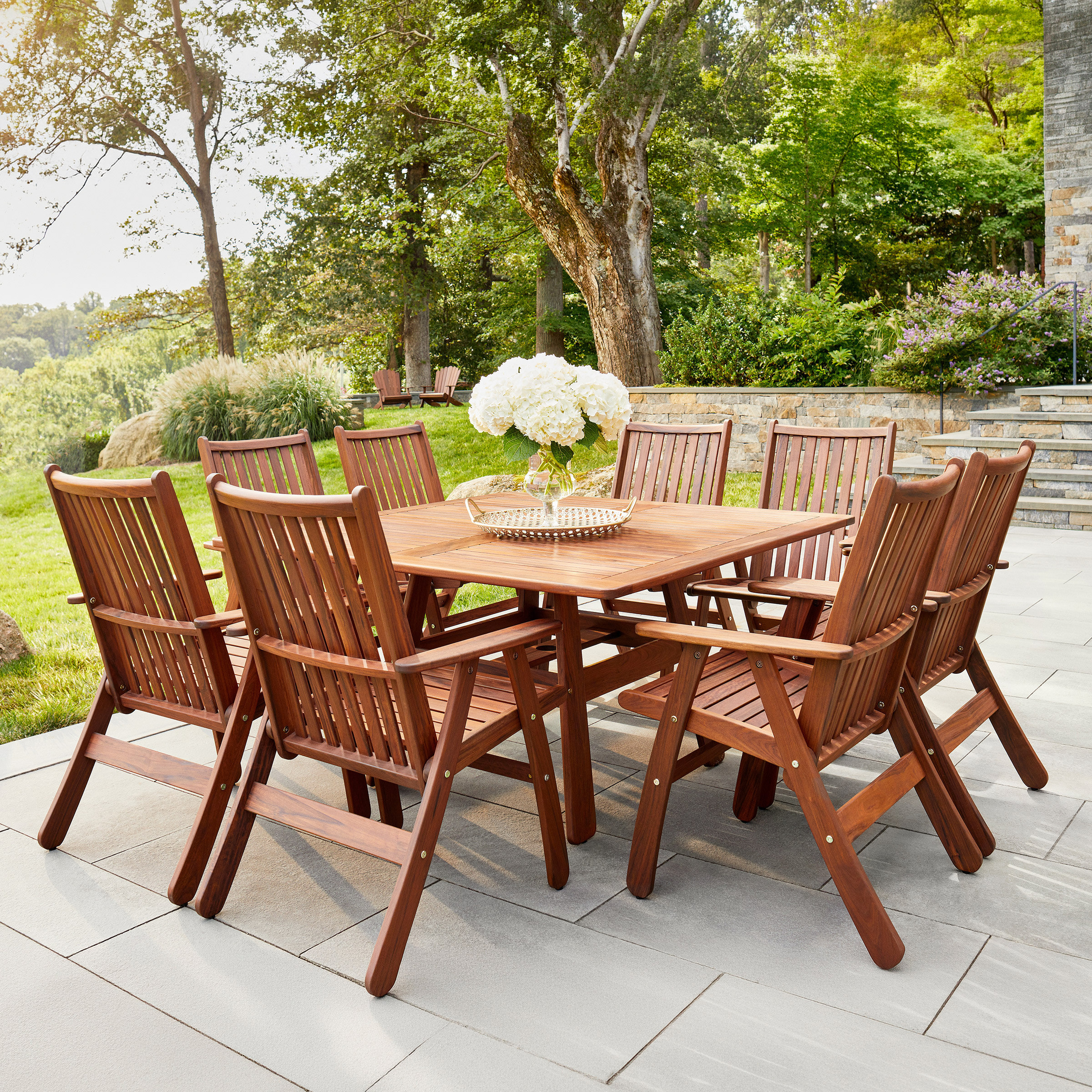Jensen Outdoor Beechworth 9-piece Outdoor Patio Dining Set | Costco