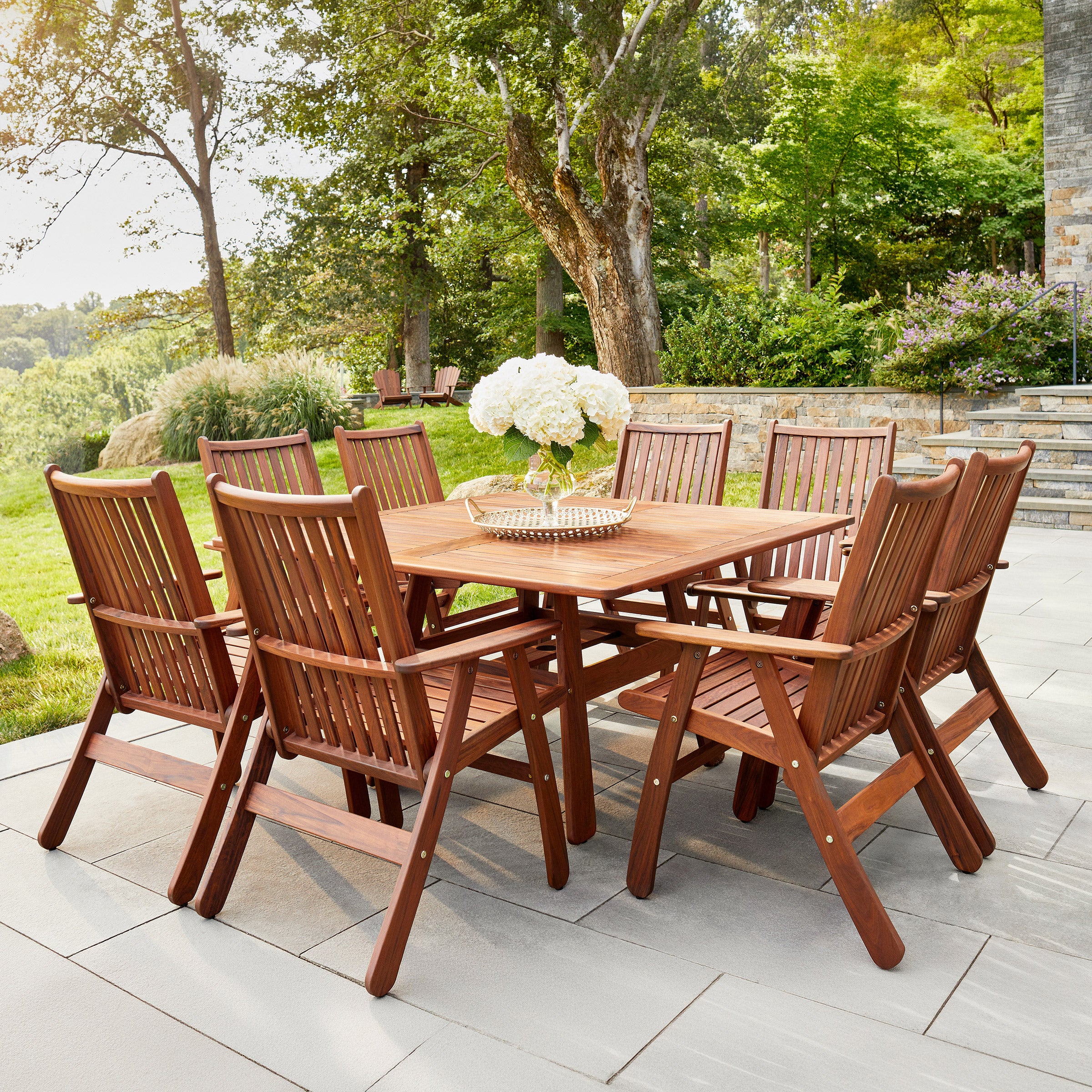 Jensen Outdoor Beechworth 9-piece Outdoor Patio Dining Set | Costco