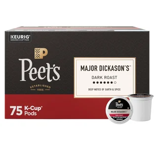 Peet's Coffee Major Dickason's Blend K-Cup Coffee Pods, 75-count