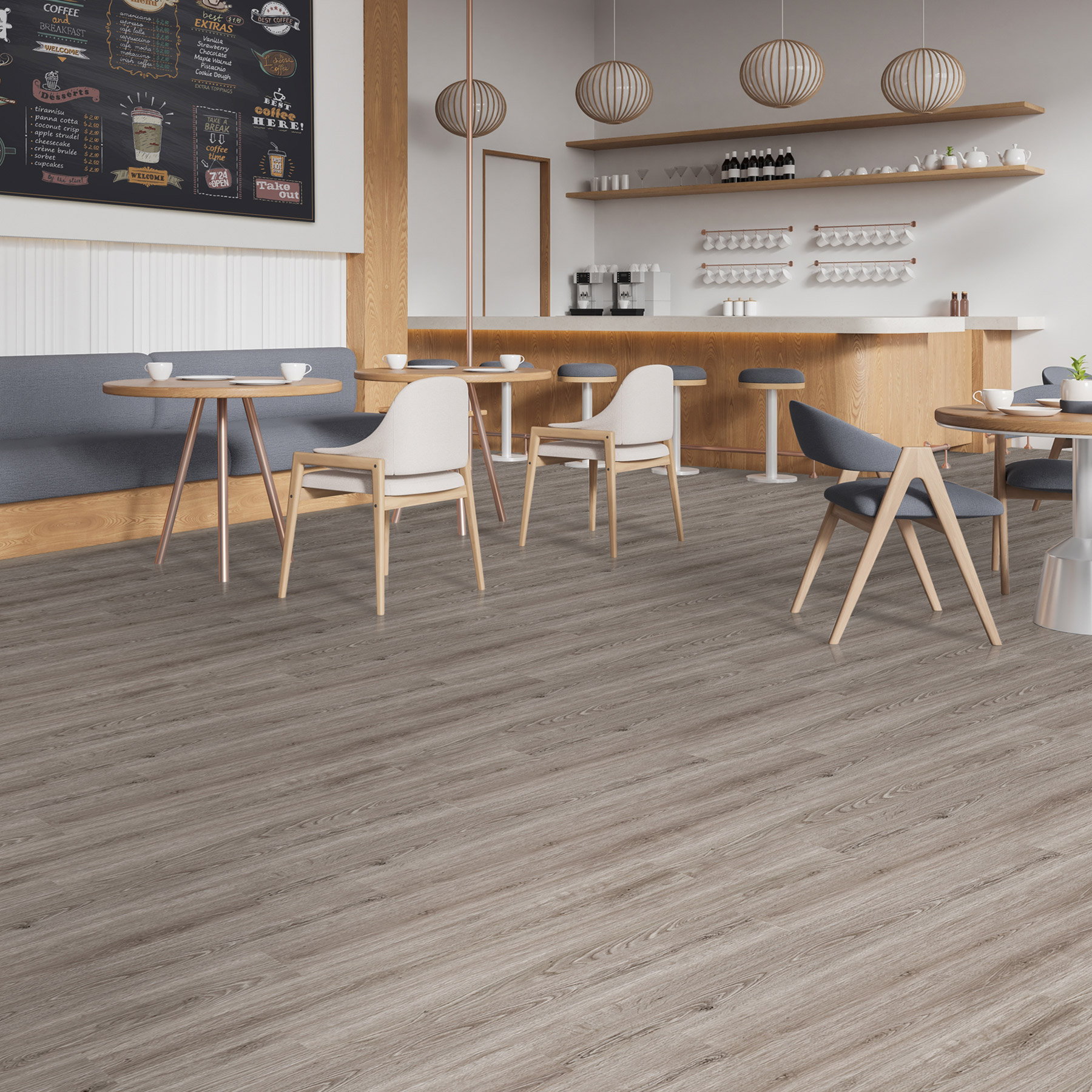 SERENIA Driback Glue-Down Vinyl Planks 18.4cm (7.25")