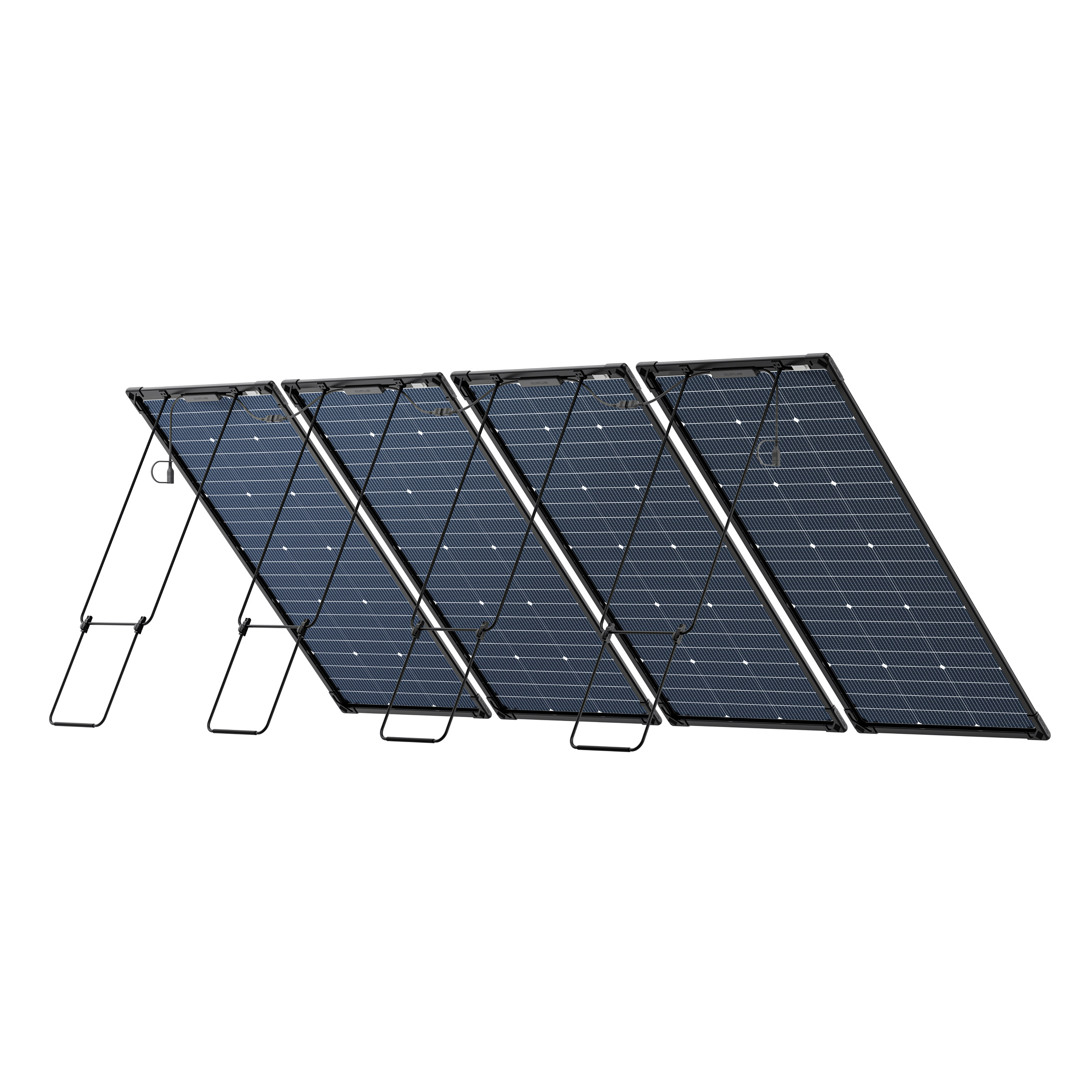 EcoFlow Bifacial Modular Solar Panel, 4 x 125W Modular Solar Panels ...
