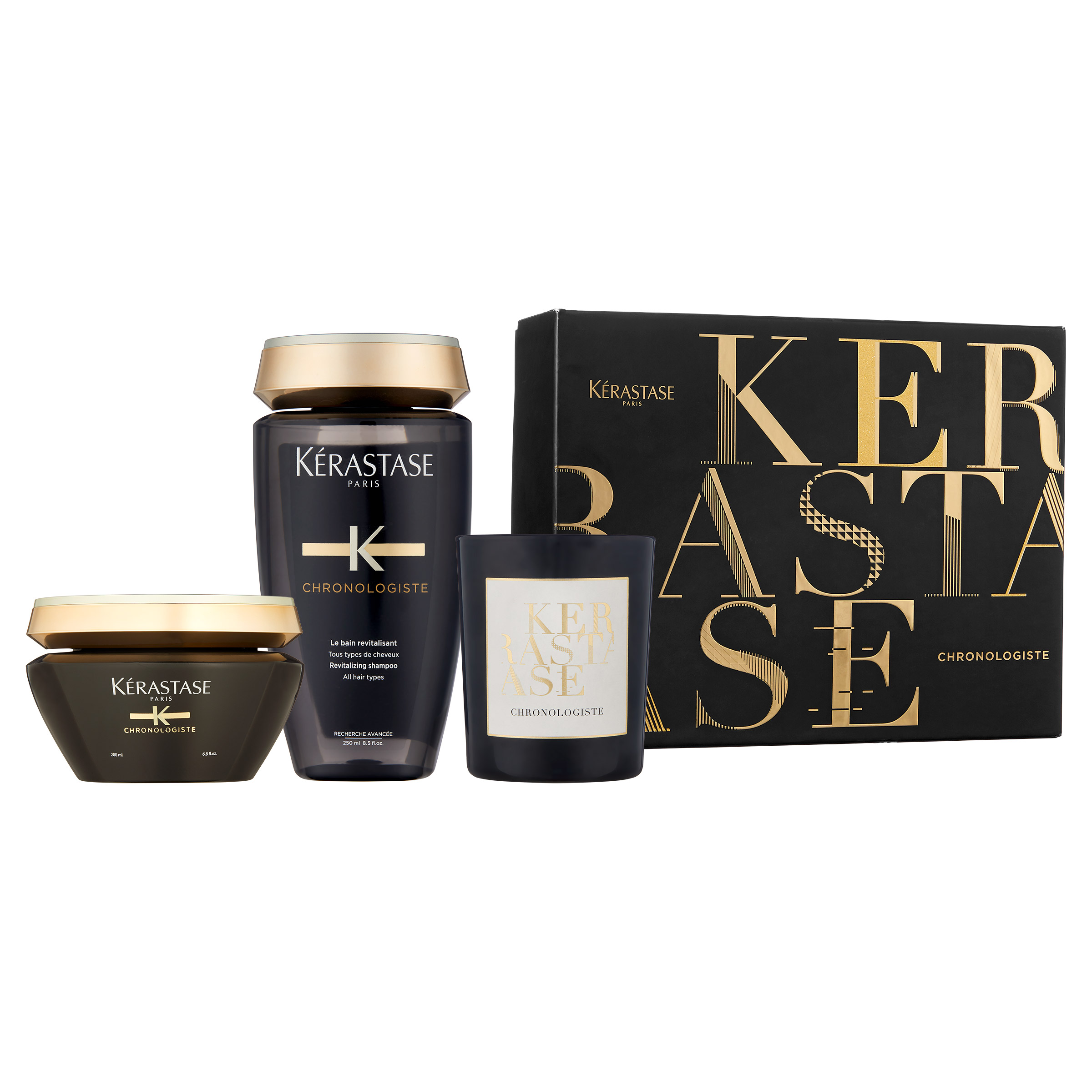 正規品☆新品☆Kérastase Chronologiste 6点セット Kérastase Chronologiste Set + Brush revitalizing set