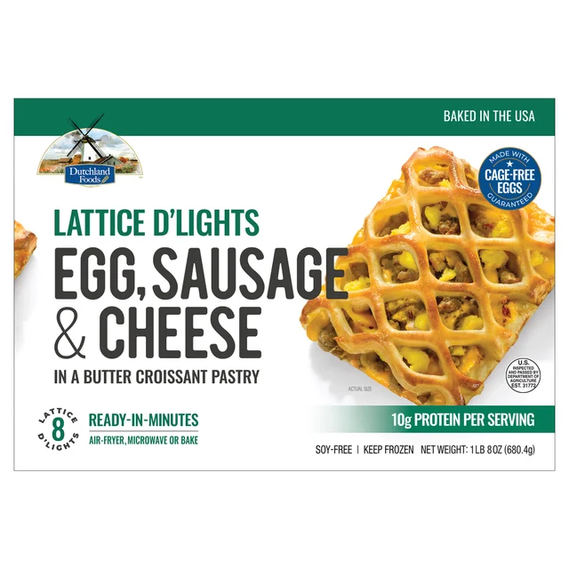 DUTCHLAND FOODS EGG SAUSAGE D'LIGHTS 8 COUNT (1.5 LBS)