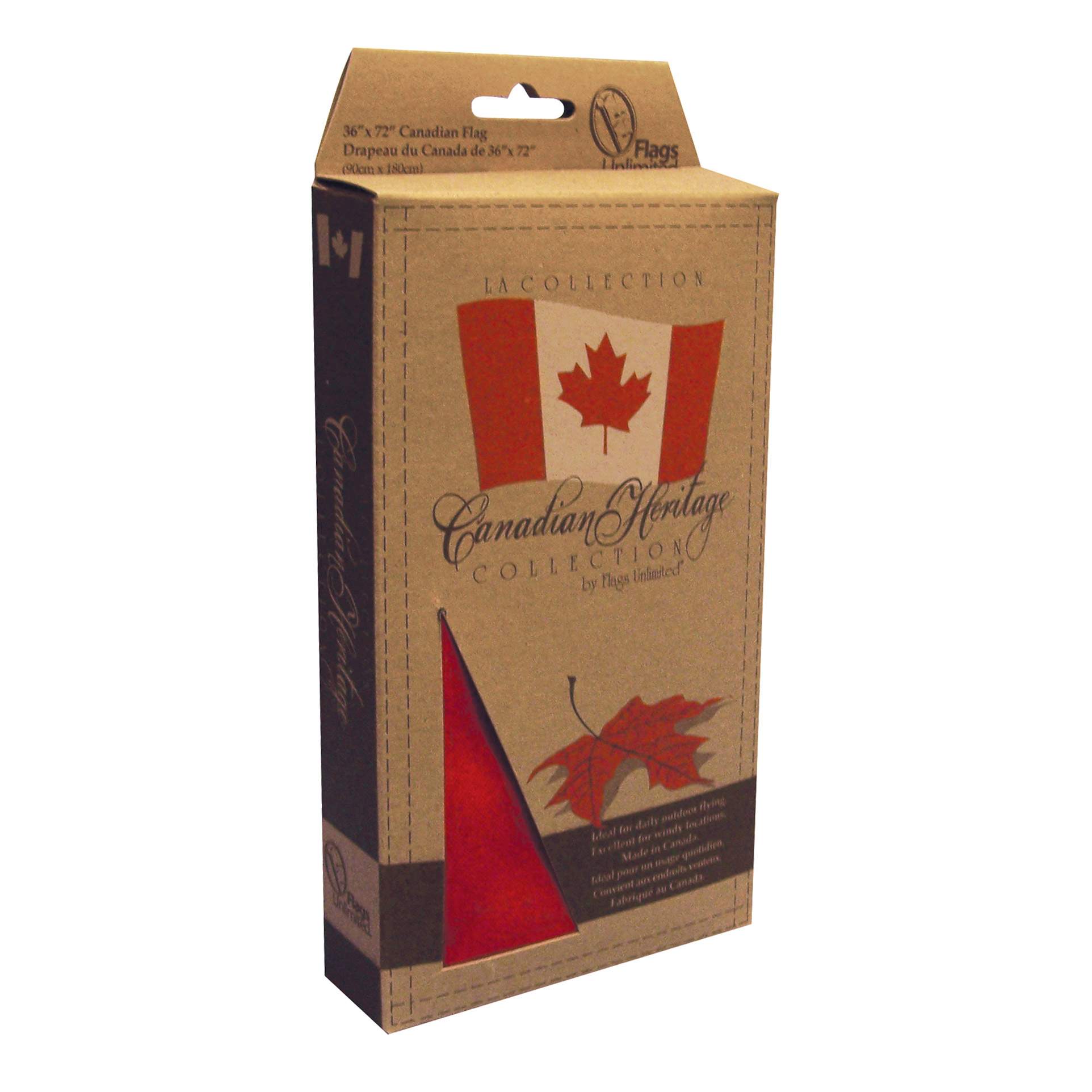 Canada Heritage Deluxe Flag 91.44 cm x 182.88 cm (36 in. x 72 in.)