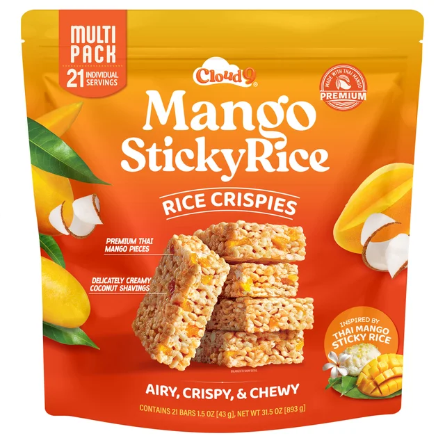 CLOUD 9 MANGO RICE CRISPIES 31.5 OUNCE BAG