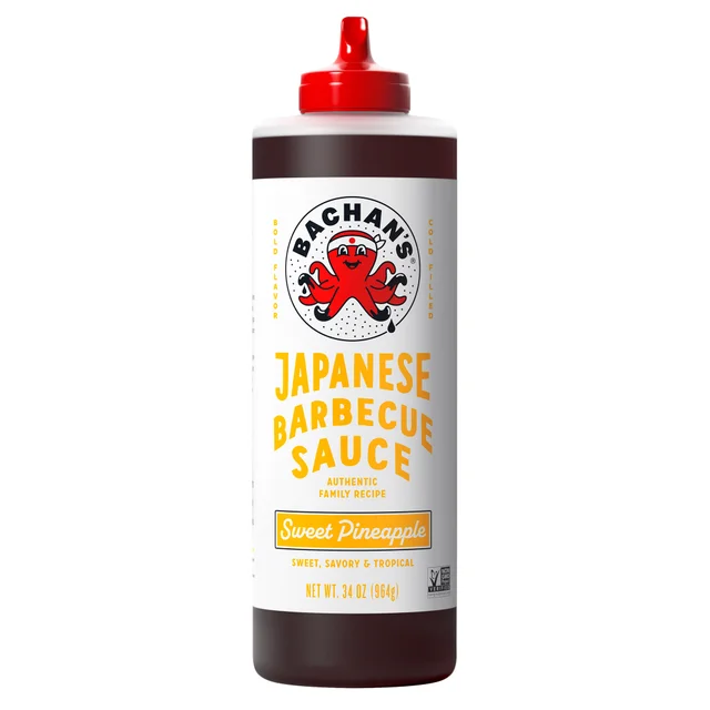 BACHAN'S JAPANESE BBQ SWEET PINEAPPLE SAUCE 34 OZ