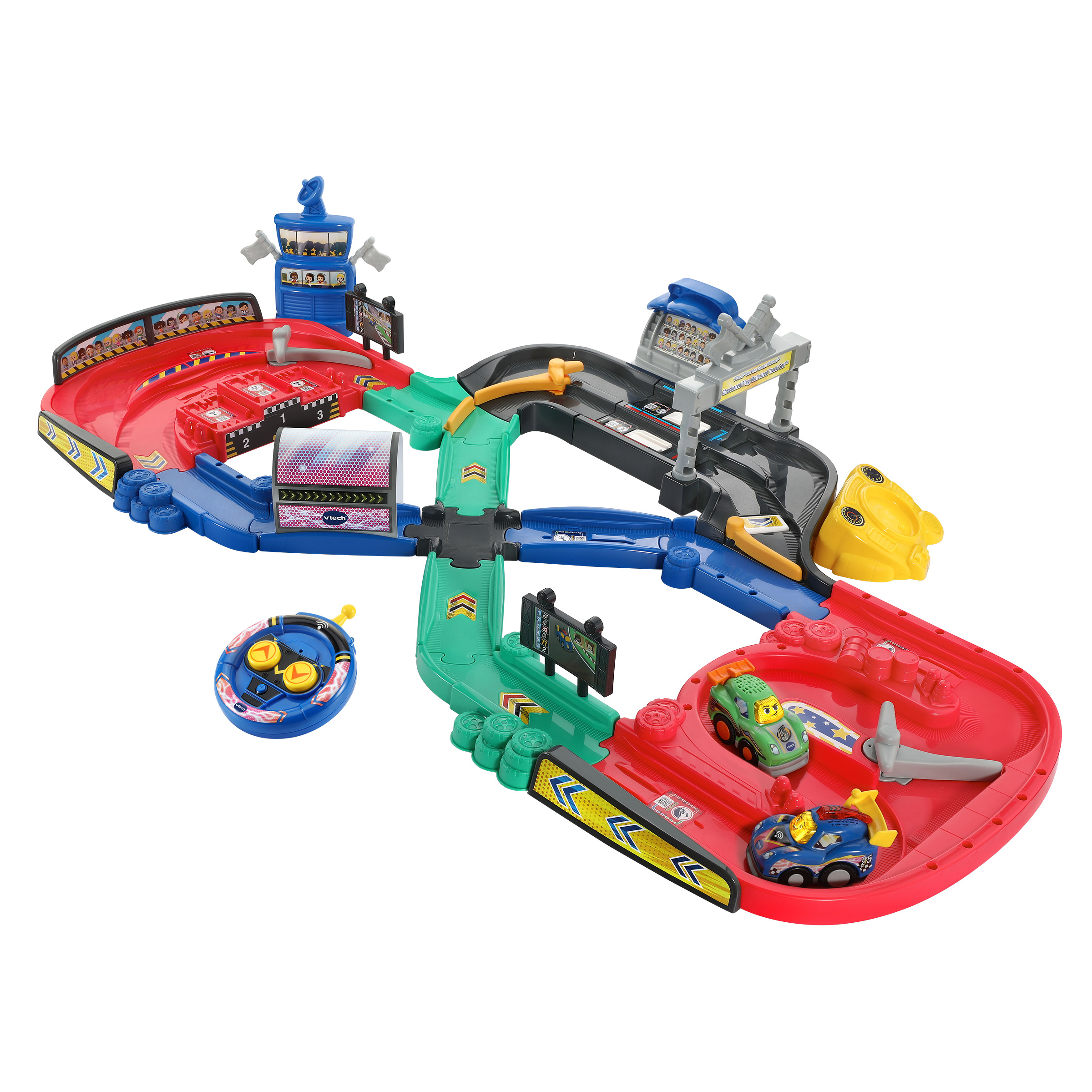 VTech Go! Go! Smart Wheels Checkered Flag Motorized Track Set – English ...