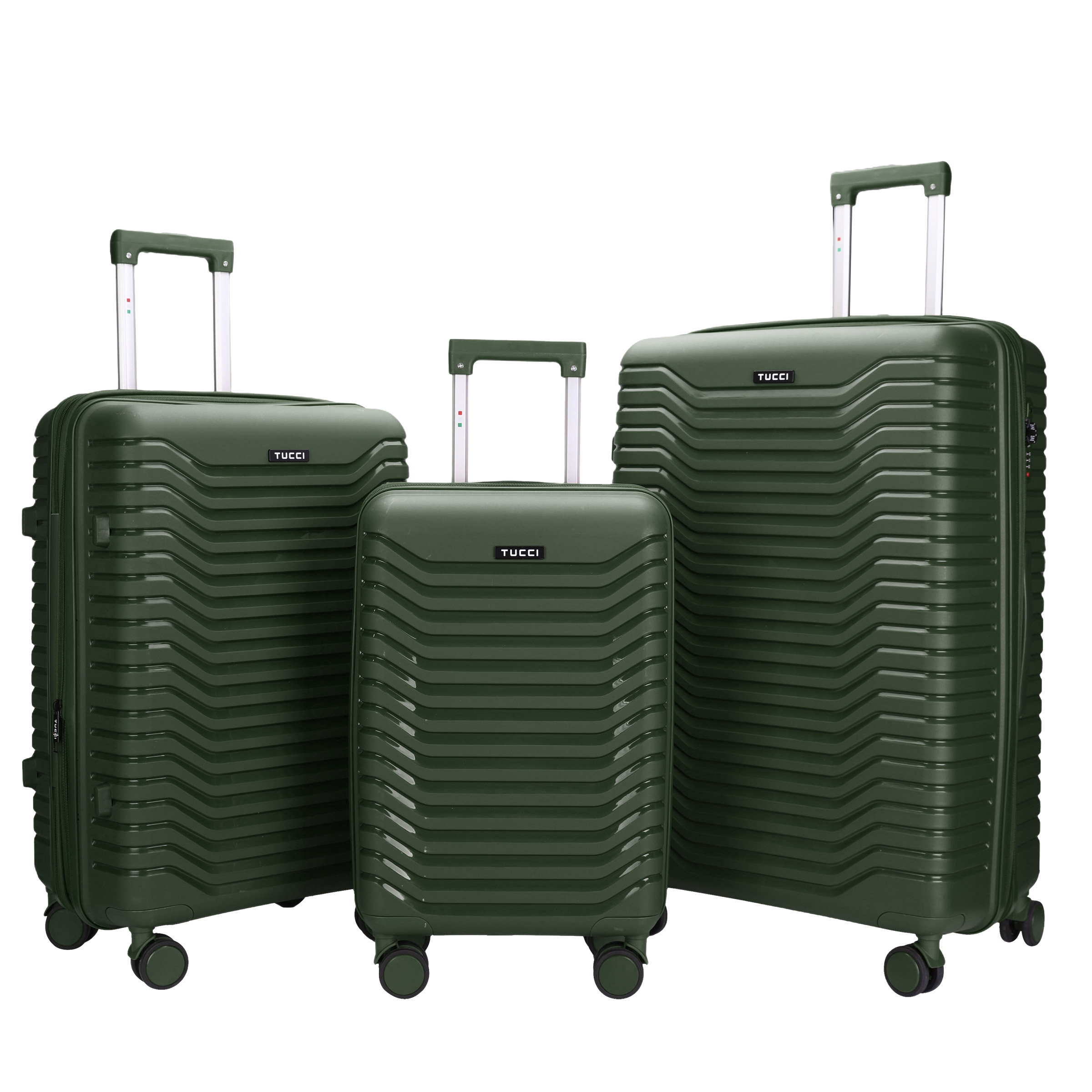 Tucci Presa Di Ferro - 3-piece Hardside Expandable Spinner Luggage Set