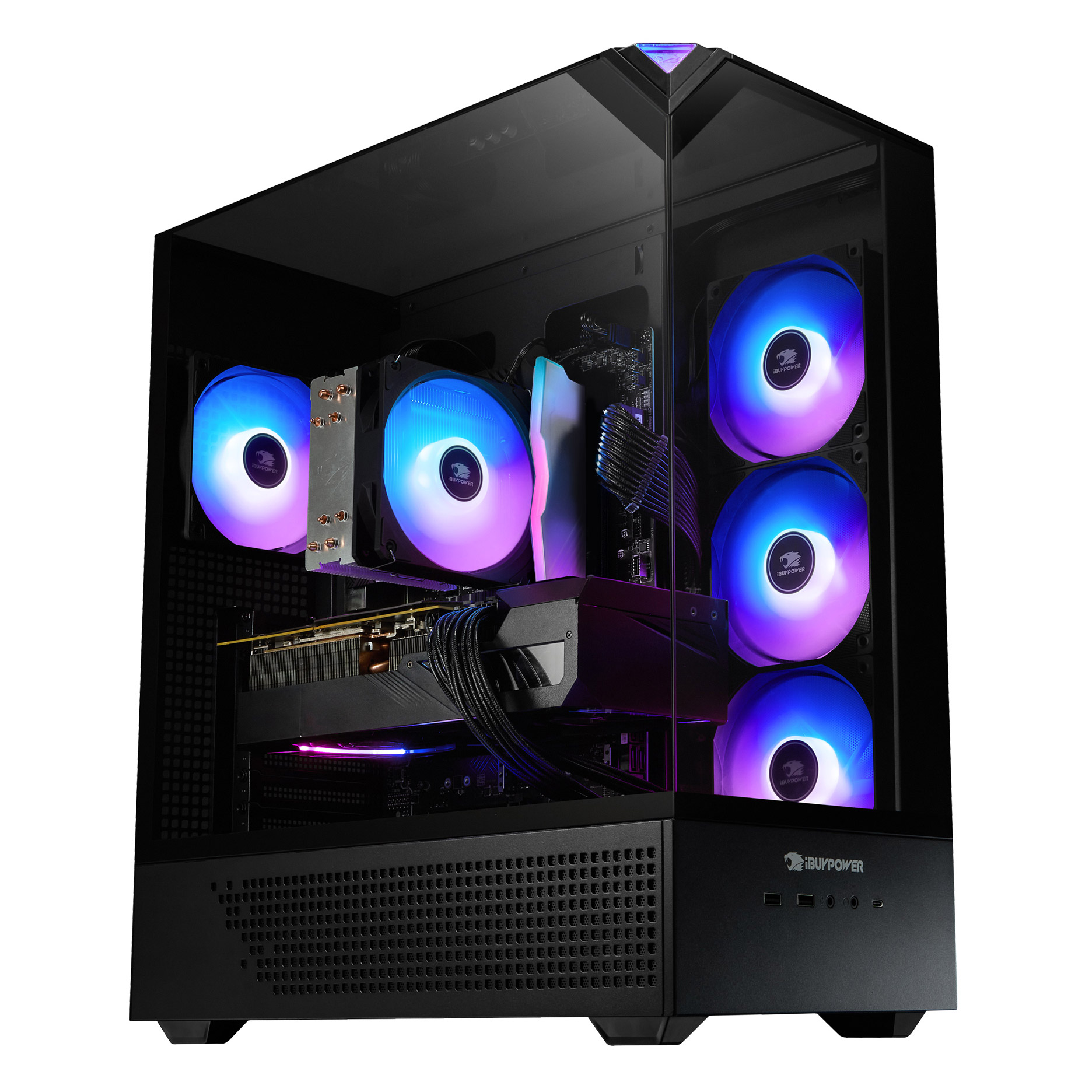 iBuyPower Element Gaming Desktop — AMD Ryzen 7 8700F — Nvidia