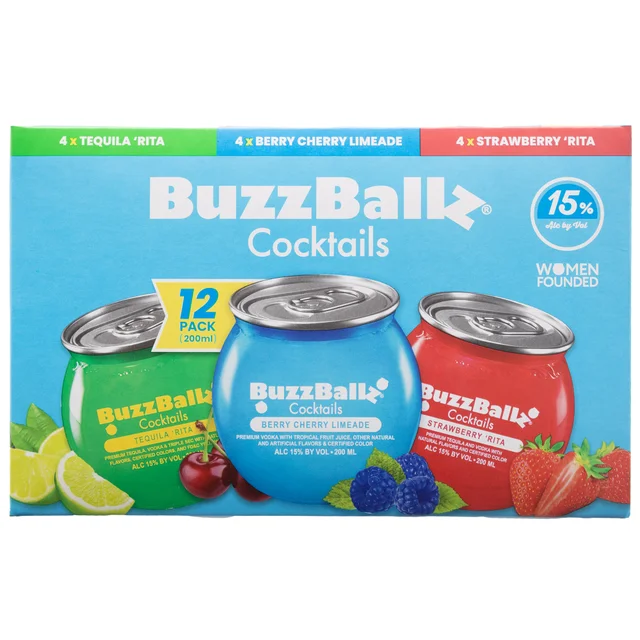 BUZZBALLZ VARIETY PACK 12-200ML