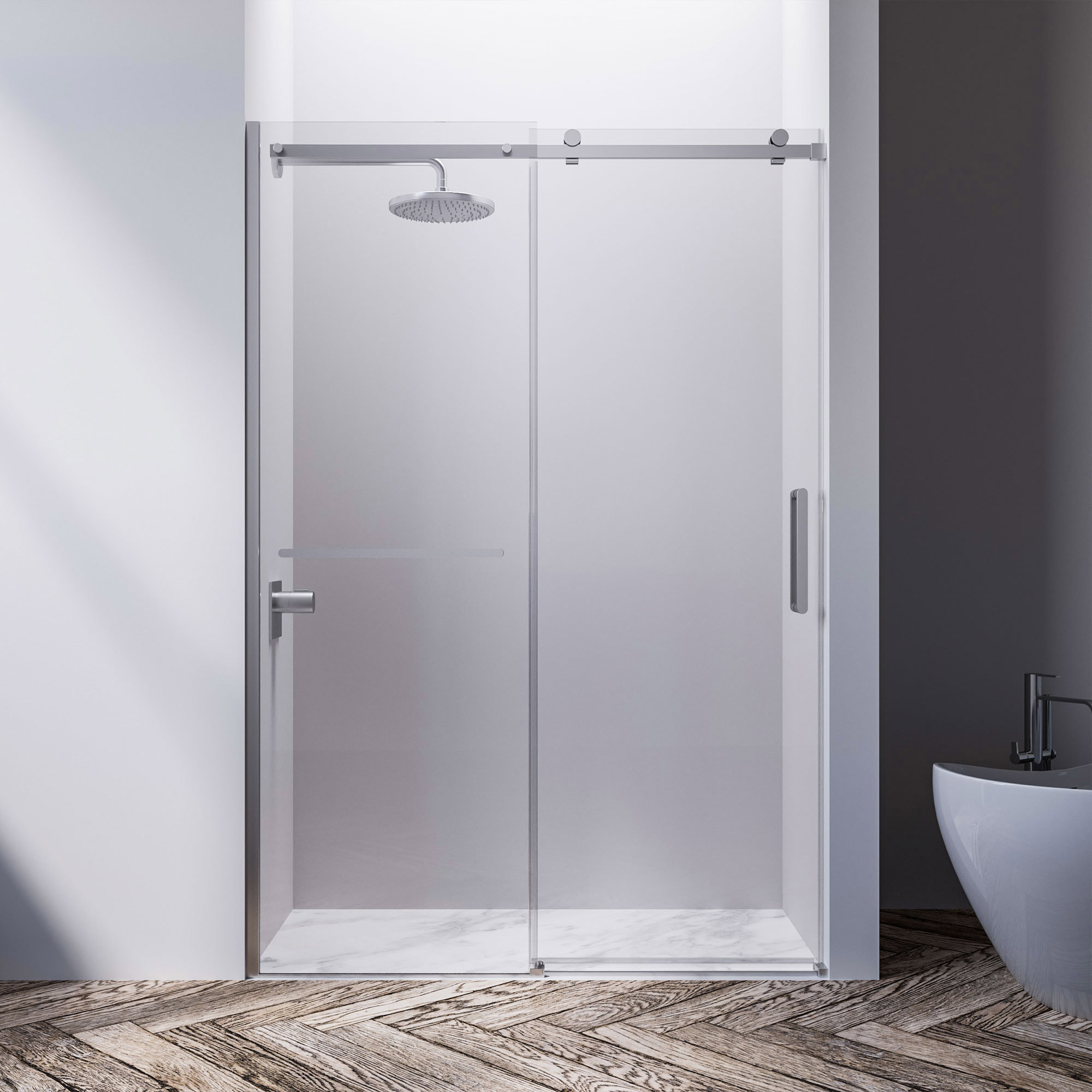Hydro Vision 60 in. Reversible Shower Door and Base