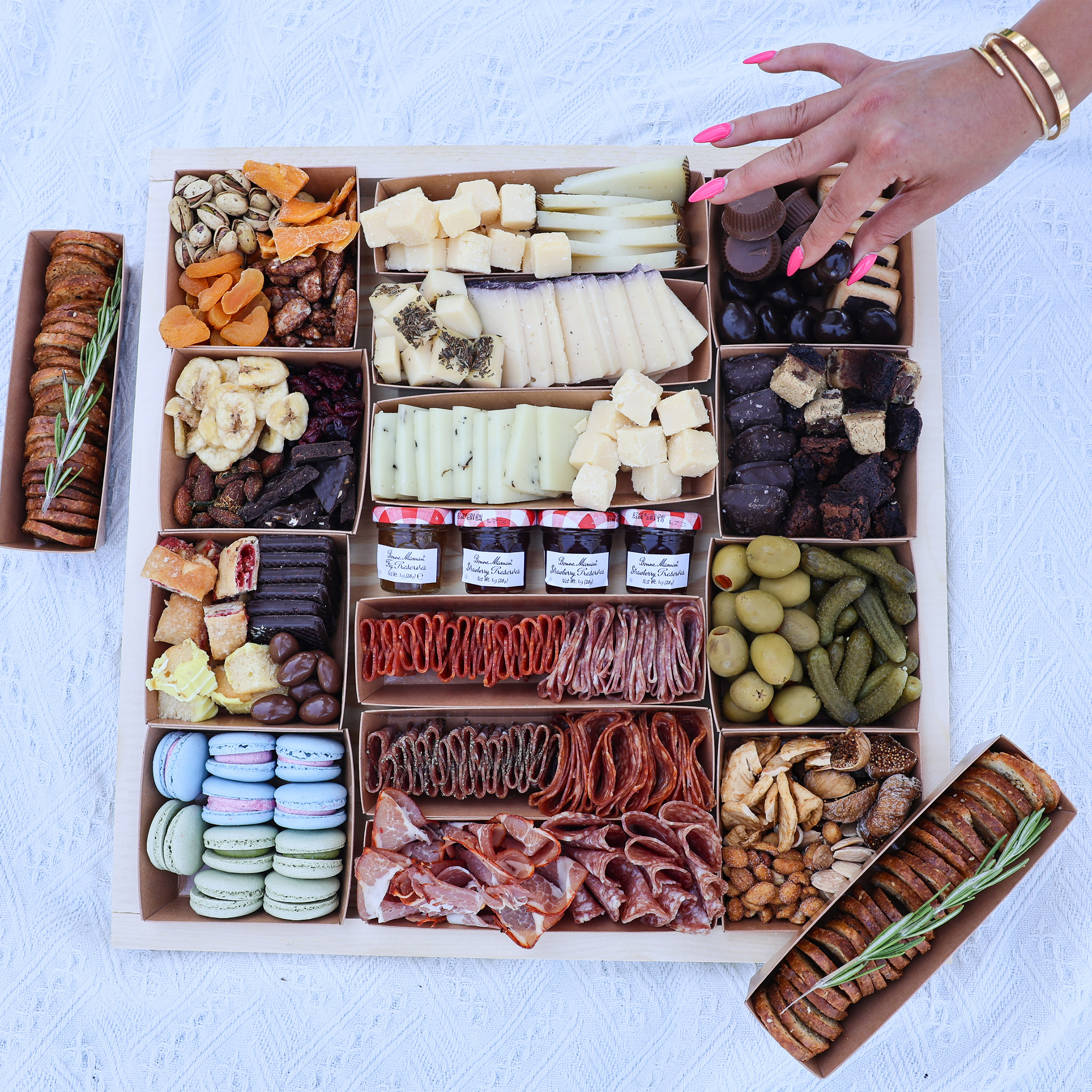 Luxe Bites Sweet and Savory Ready-to-Eat Charcuterie Board   99.6 oz Total