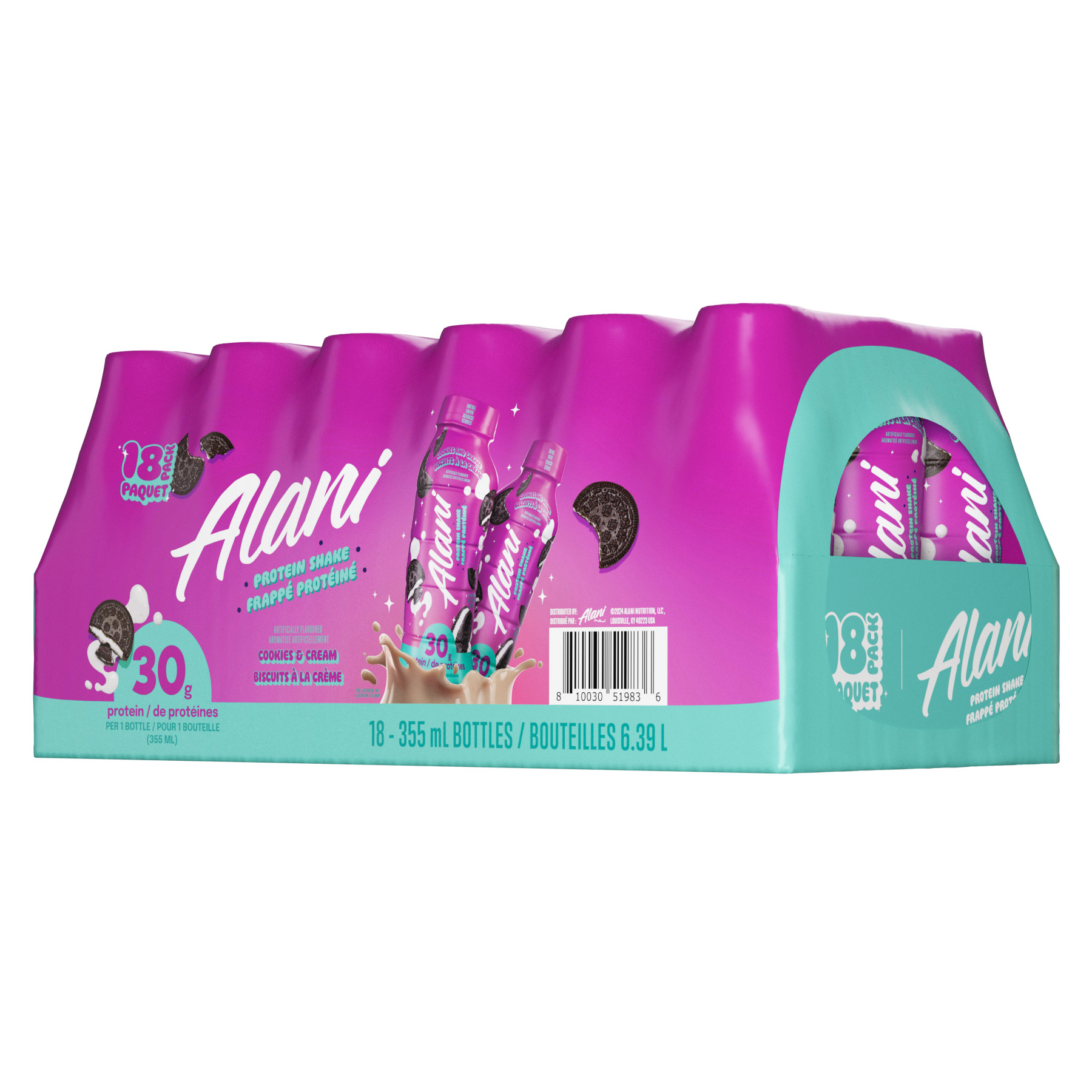 Alani Protein Shake Cookies N Cream, 18 x 355 mL