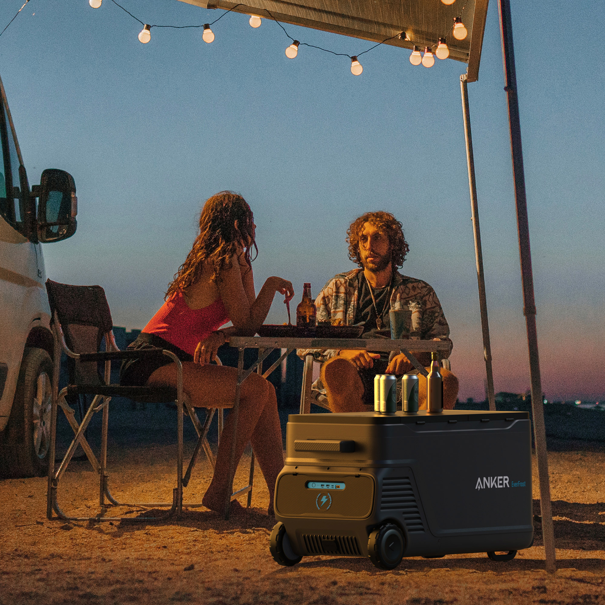 Anker Solix EverFrost 2, 58L Electric Cooler, with extra removable
