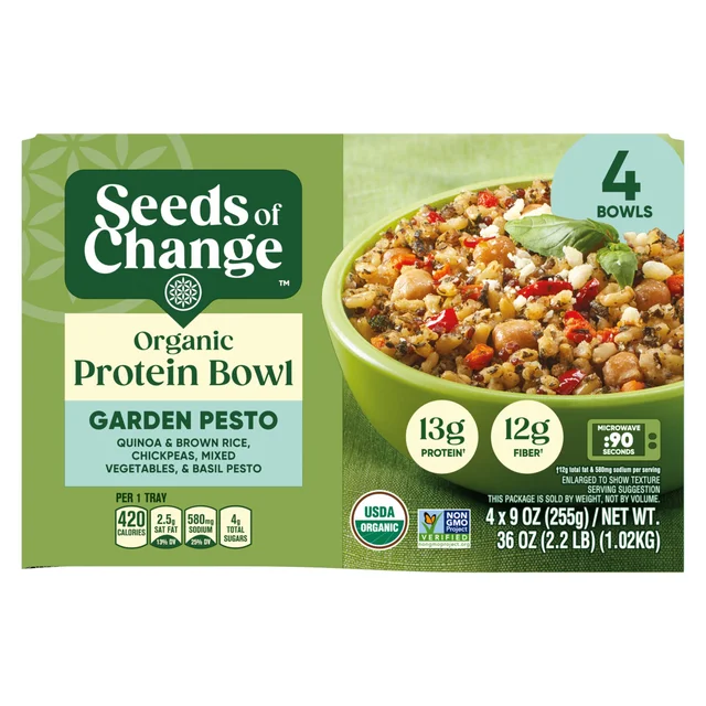ORGANIC SEED OF CHANGE PESTO PROTEIN BOWL 4/9 OZ (2.25 LBS)