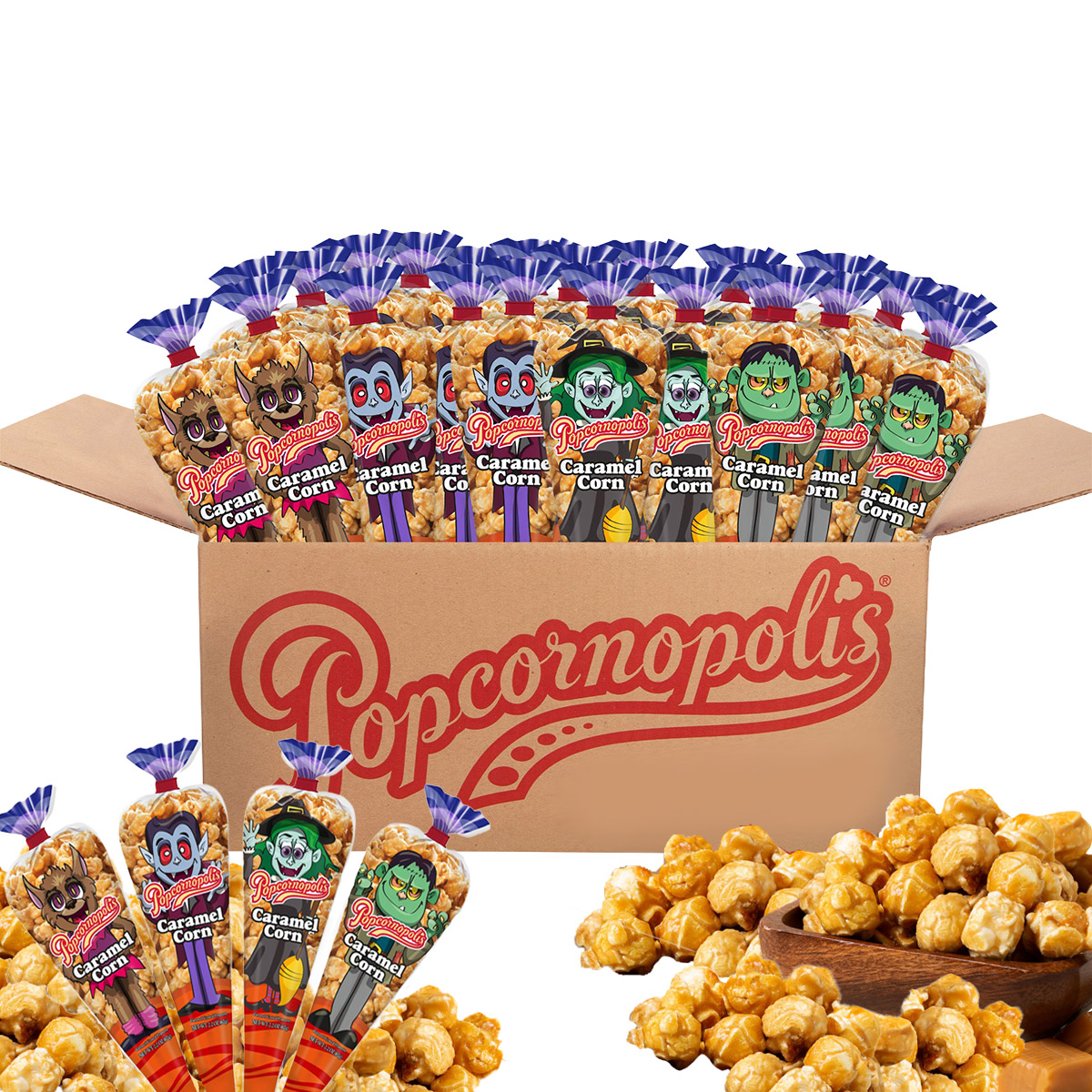 thumbnail image 2 of Popcornopolis Gourmet Zebra Popcorn, 24 Oz, 3-count, Gluten-Free... 2 of 11