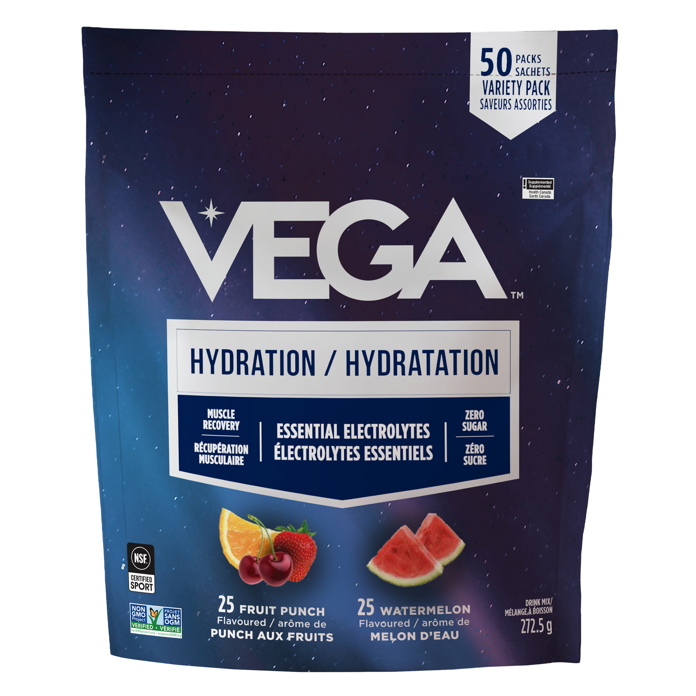 Vega Hydration variety pack, 50-count