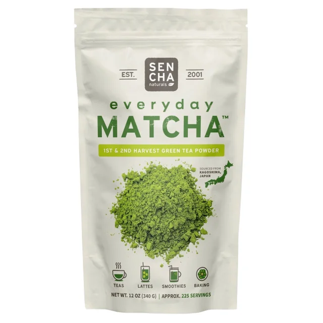 SENCHA NATURALS MATCHA GREEN TEA POWDER 12 OZ