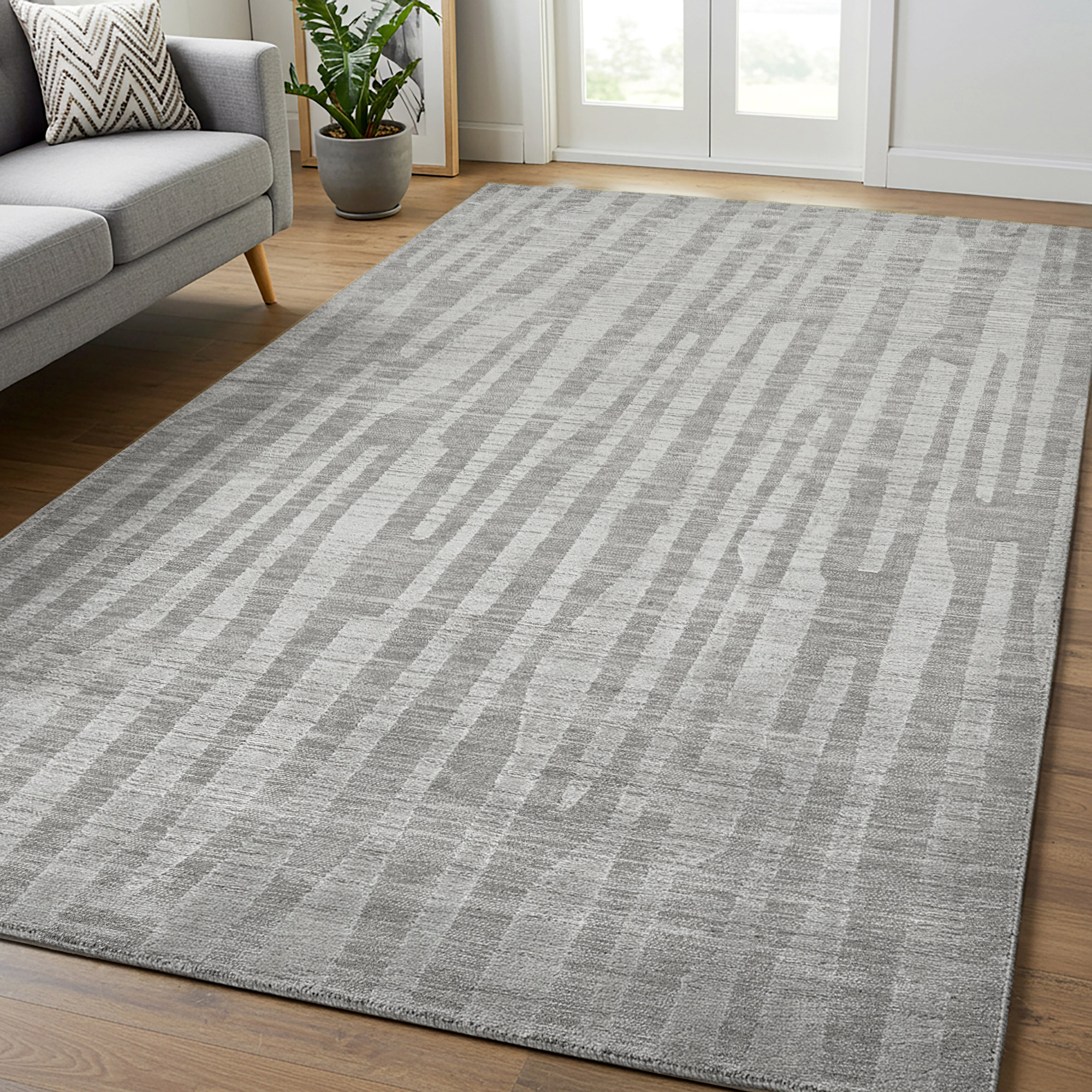 Illume Area Rug Collection  Abusir Gray