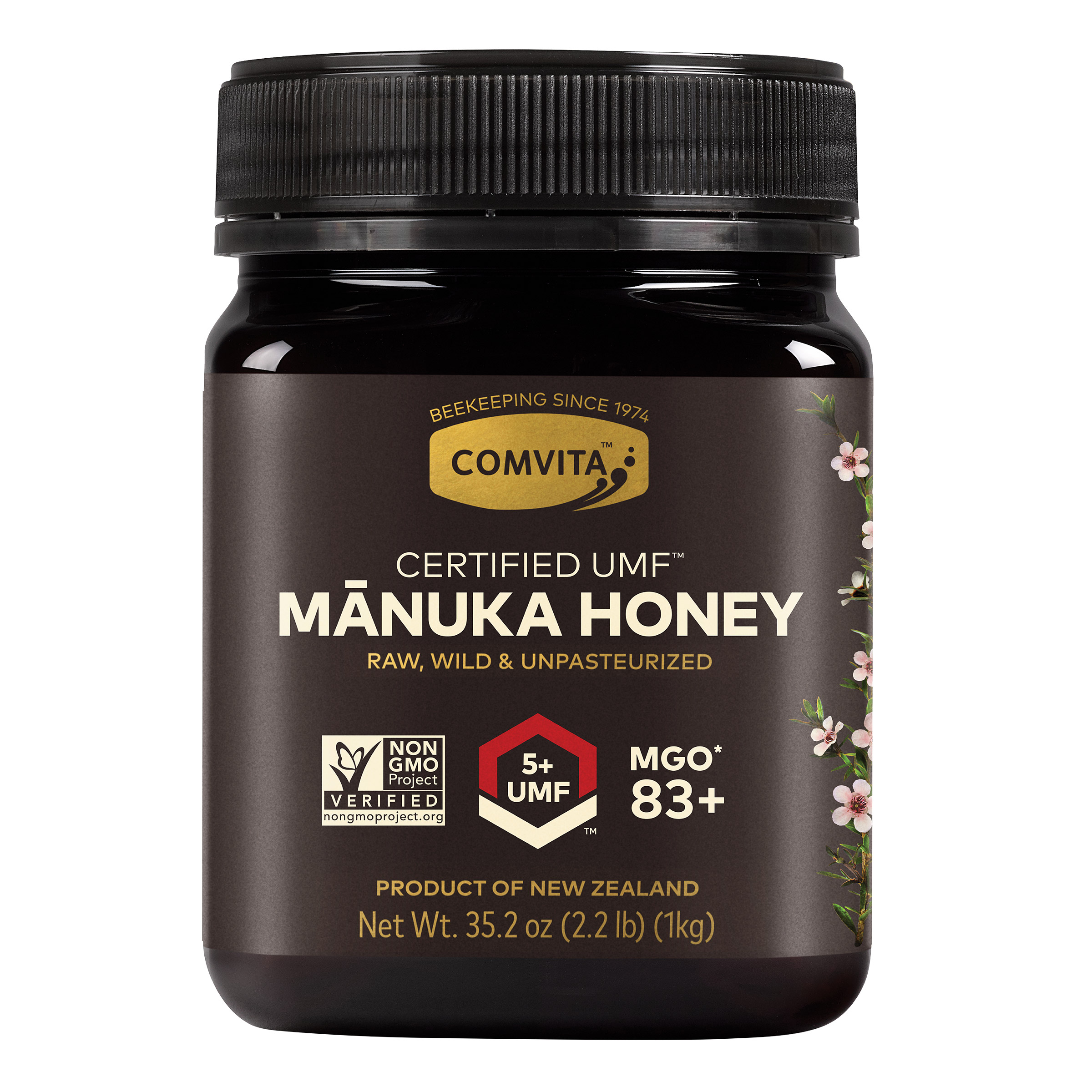 COMVITA MANUKA HONEY UMF 5+ 500g 3個セット Comvita Certified UMF 5+ (MGO 83+) Raw Manuka Honey (35.2 oz
