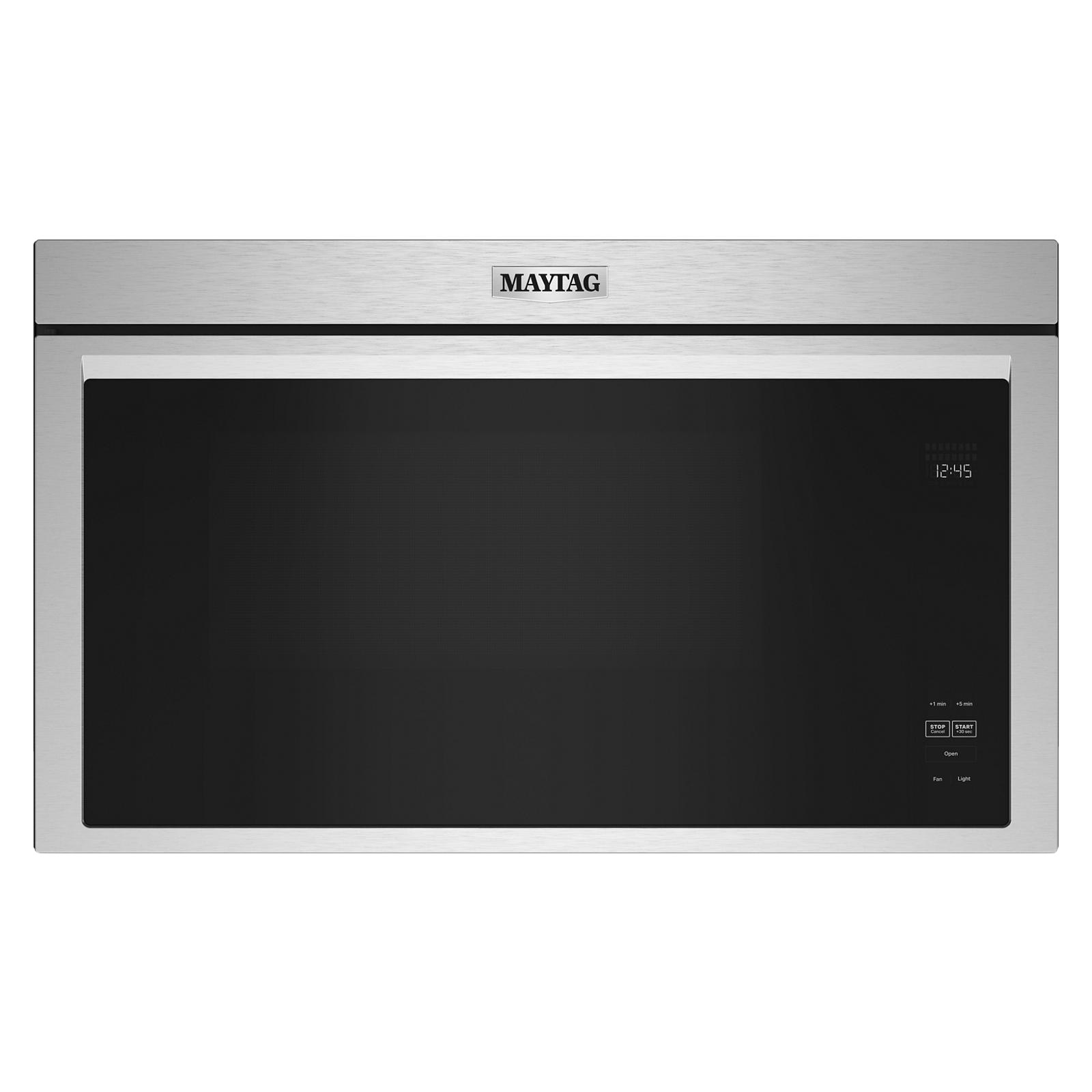 Maytag 30 in 1.1 cu ft. Stainless Steel Over-the-Range Microwave with Flush Built-In Design