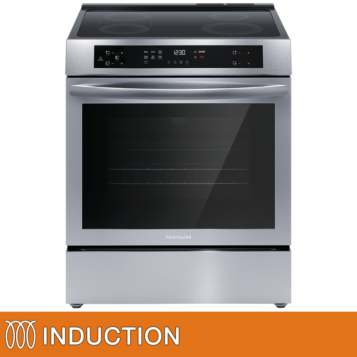 Frigidaire 30 in. 5.3 Cu. Ft. Stainless Steel Freestanding Induction Range with Convection Bake