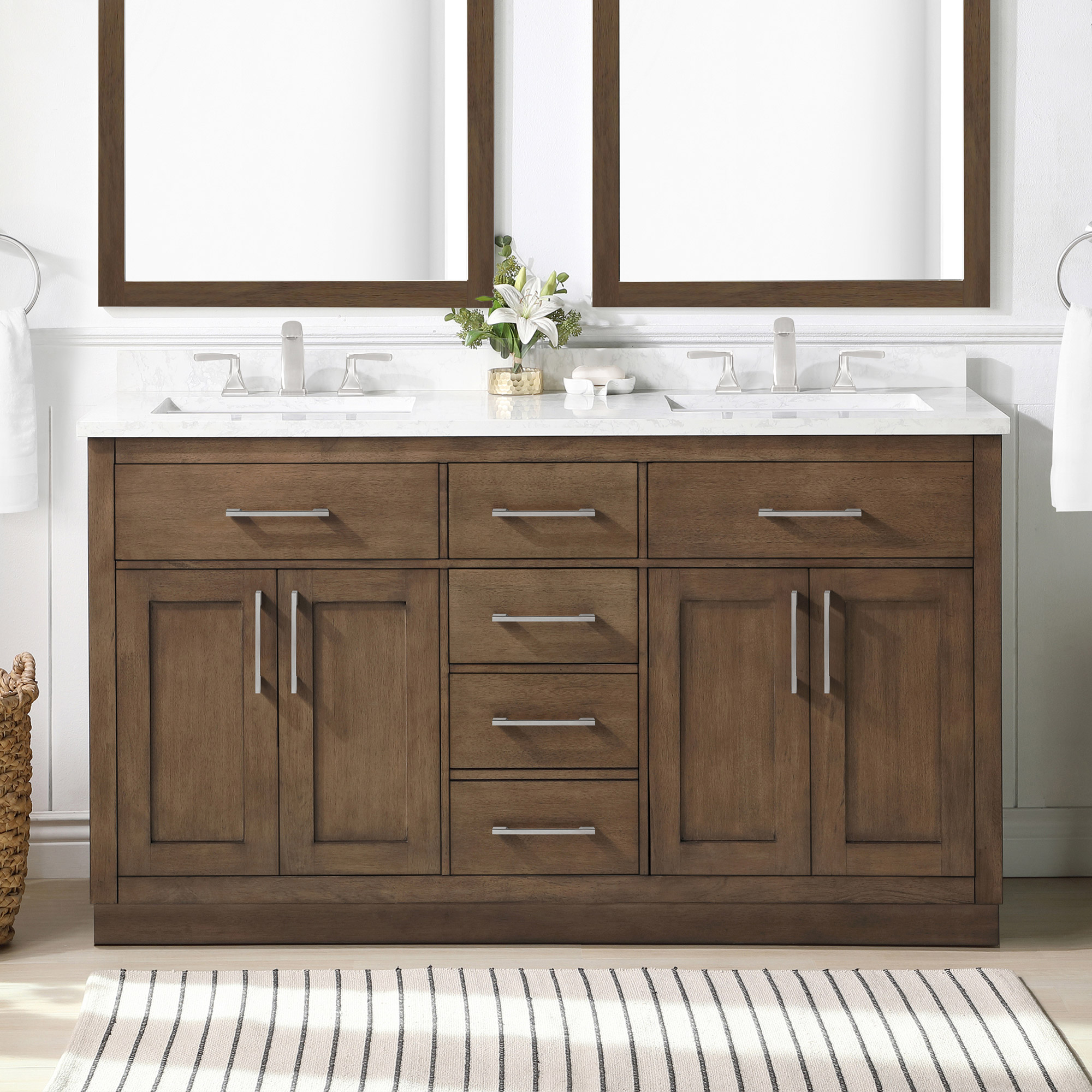 OVE Decors Alonso Bath Vanity in Brown