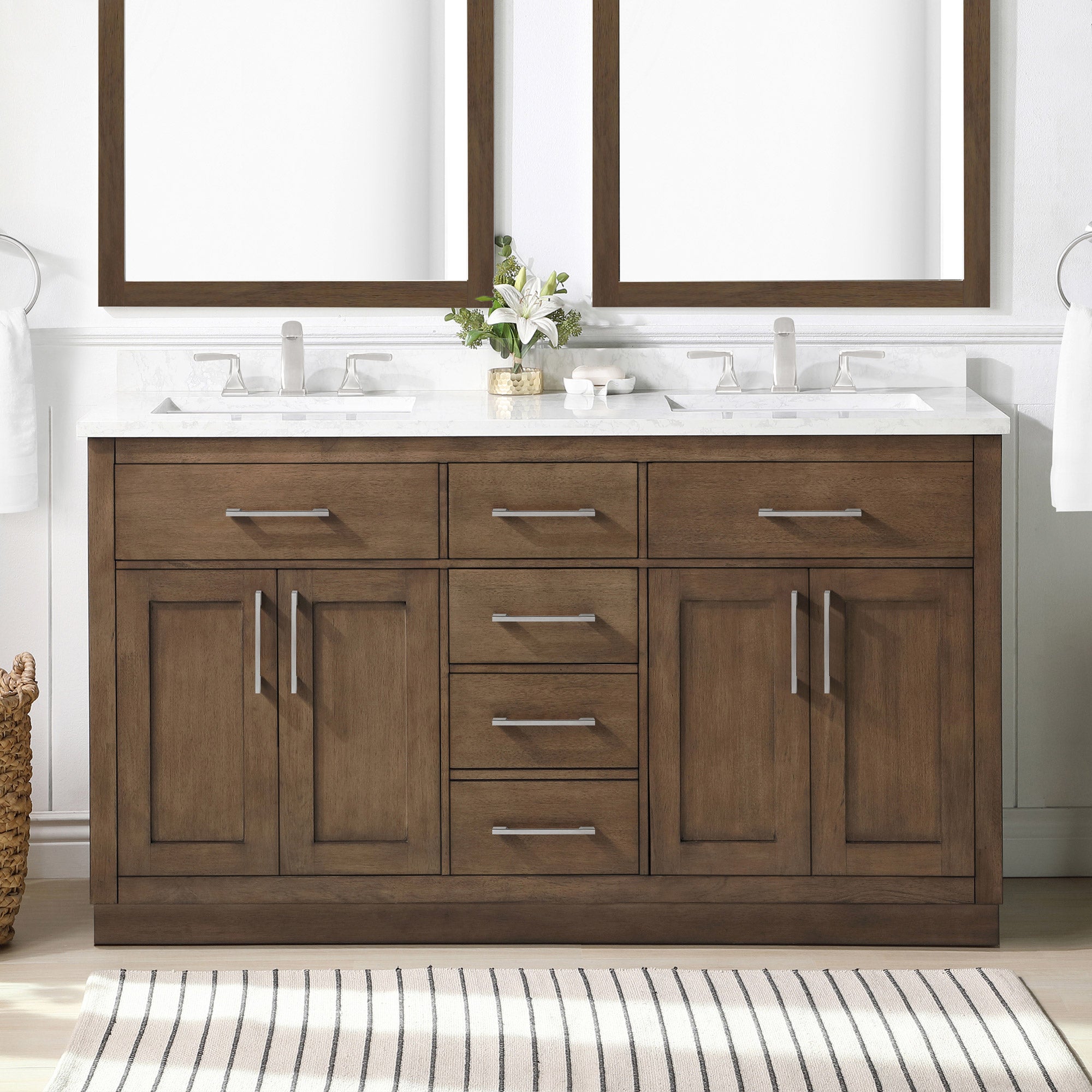 OVE Decors Alonso Bath Vanity in Brown