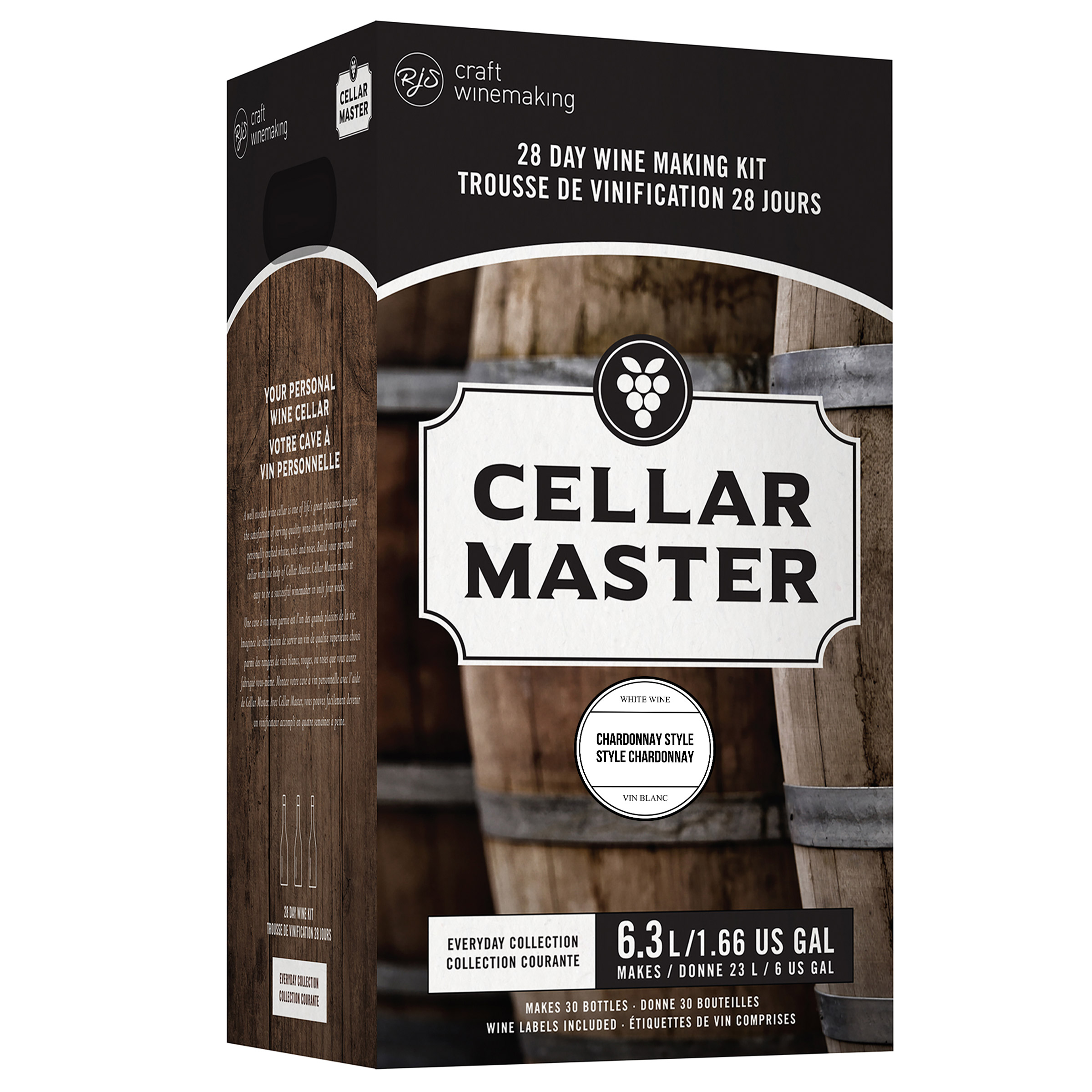 Cellar Master Chardonnay Wine Kit, 2-pack (2 x 6.3L)