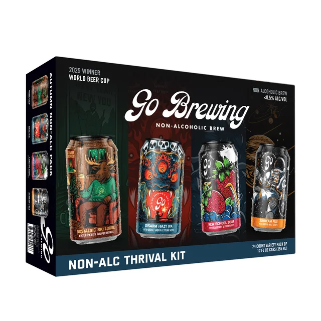 GO BREWING NON-ALC THRIVAL KIT 24/12 OUNCE CANS