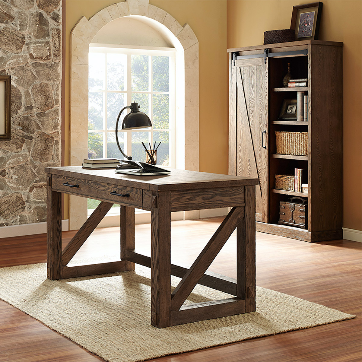 Arona Desk Bookcase Suite