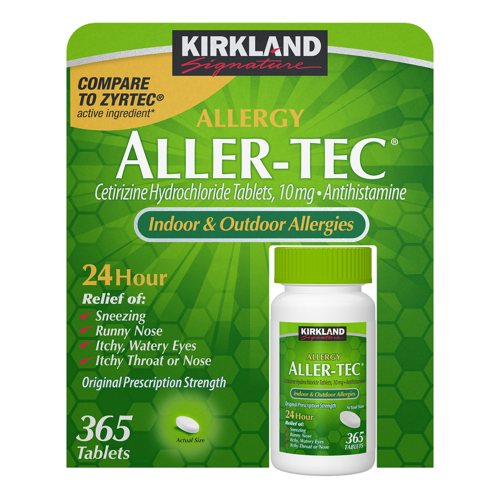 Kirkland Signature Aller-Tec  365 Tablets