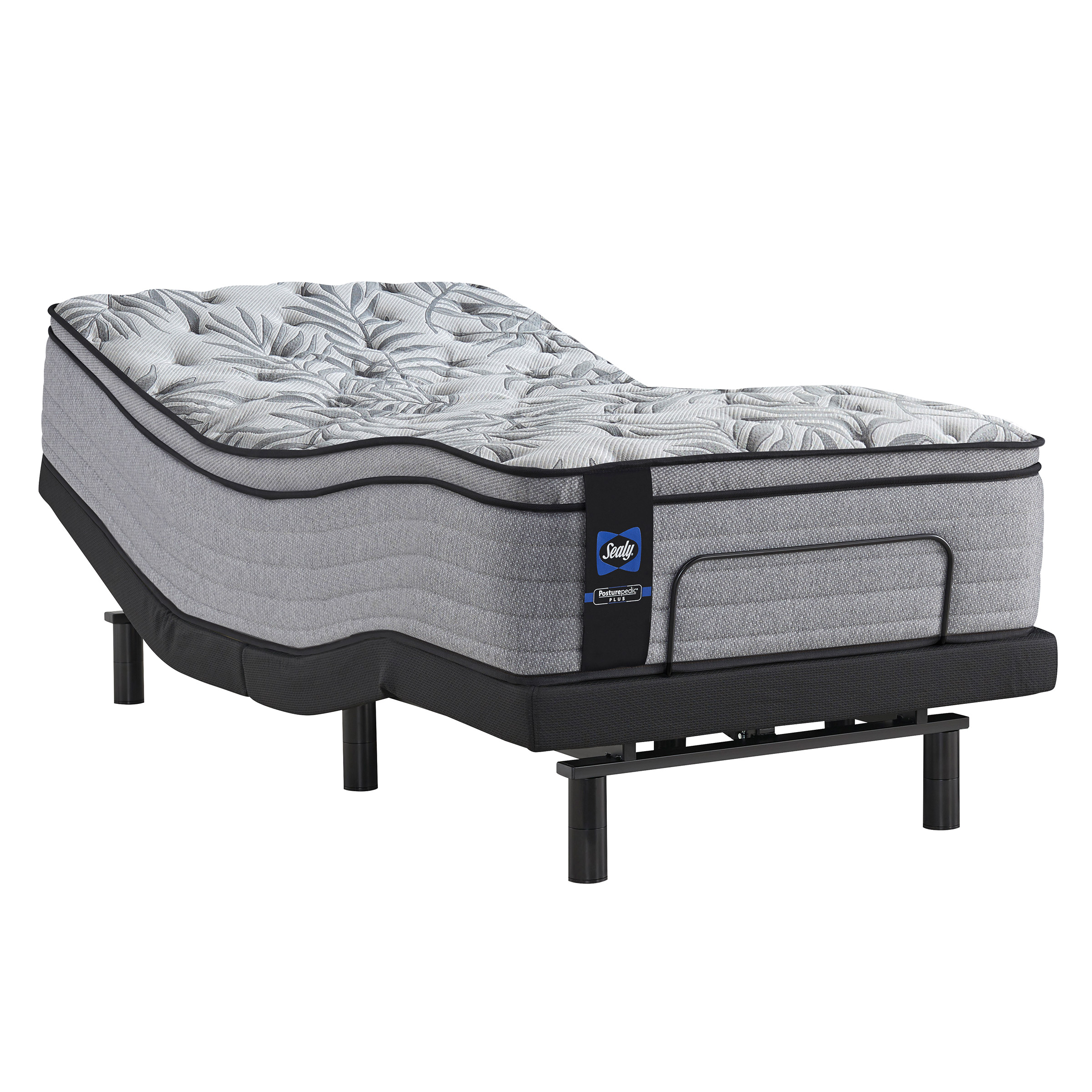Sealy Posturepedic Indigo Garden 33.7 cm (13.3 in.) Twin XL Mattress with Adjustable Base
