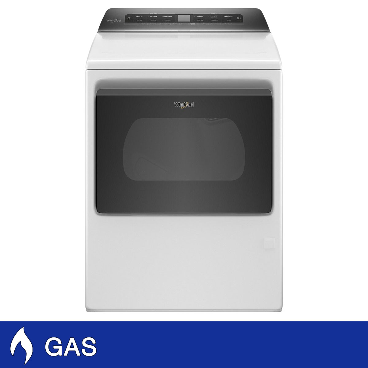 Whirlpool 7.4 cu. ft. Gas Dryer with AccuDry Sensor and Intuitive Controls