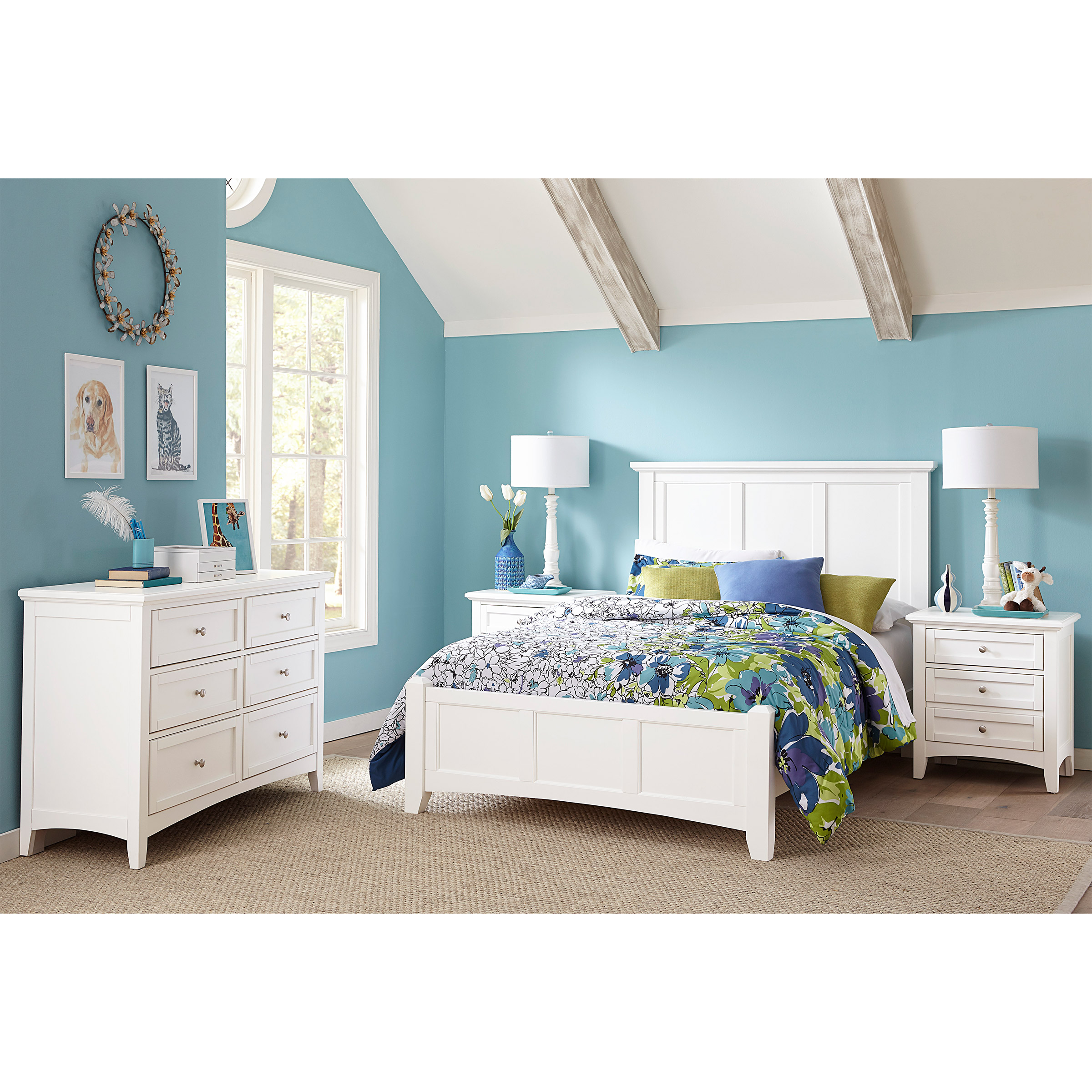 Landon Full Bed  Dresser and 2 Night Stands