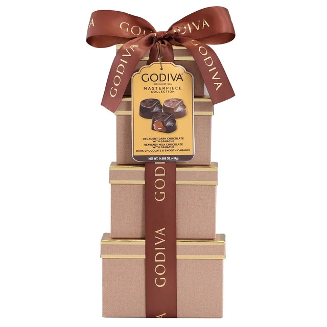 GODIVA 4 TOWER BOX 14.6 OUNCES
