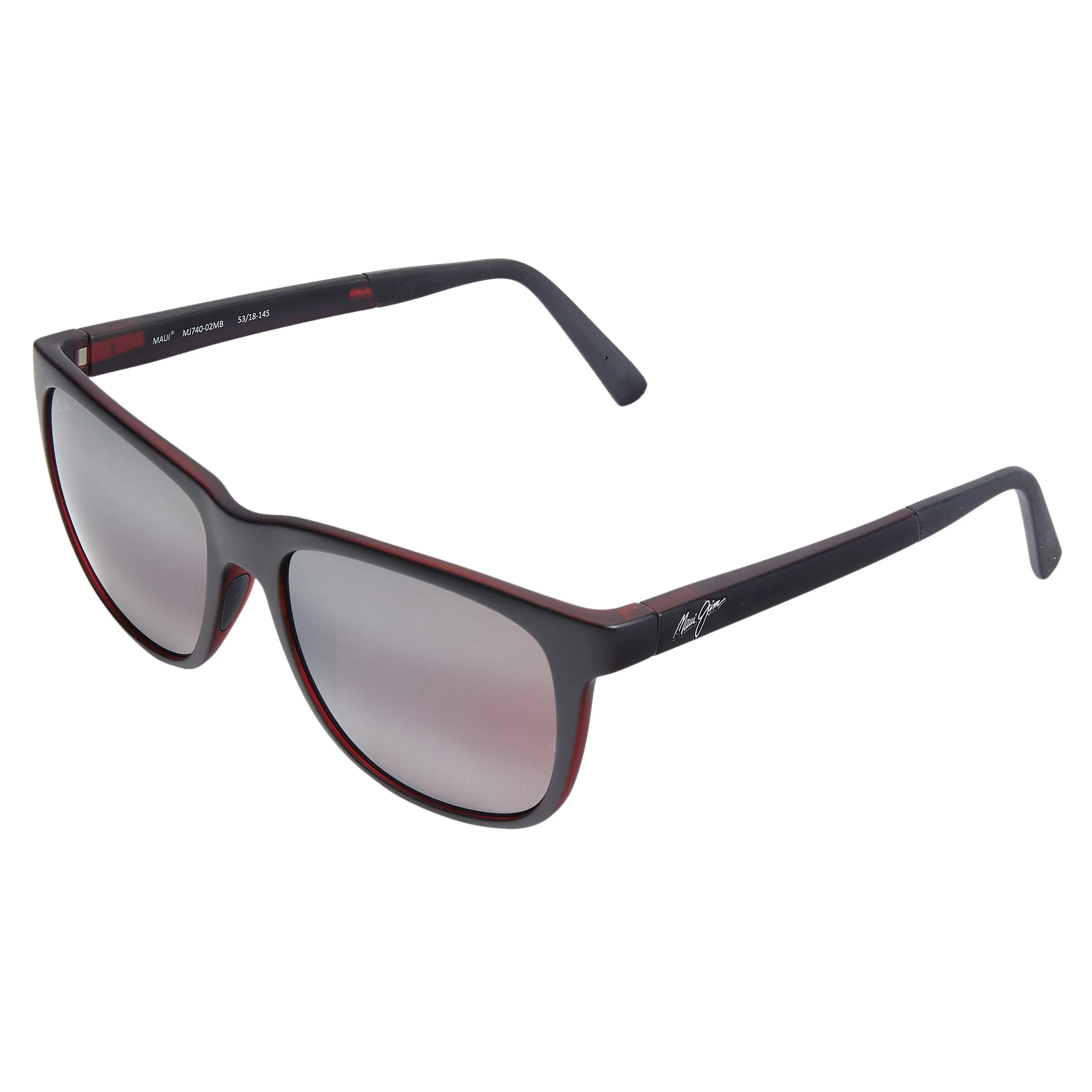 Maui Jim Tail Slide R740-02MB Matte Black Red Maui Rose Polarized