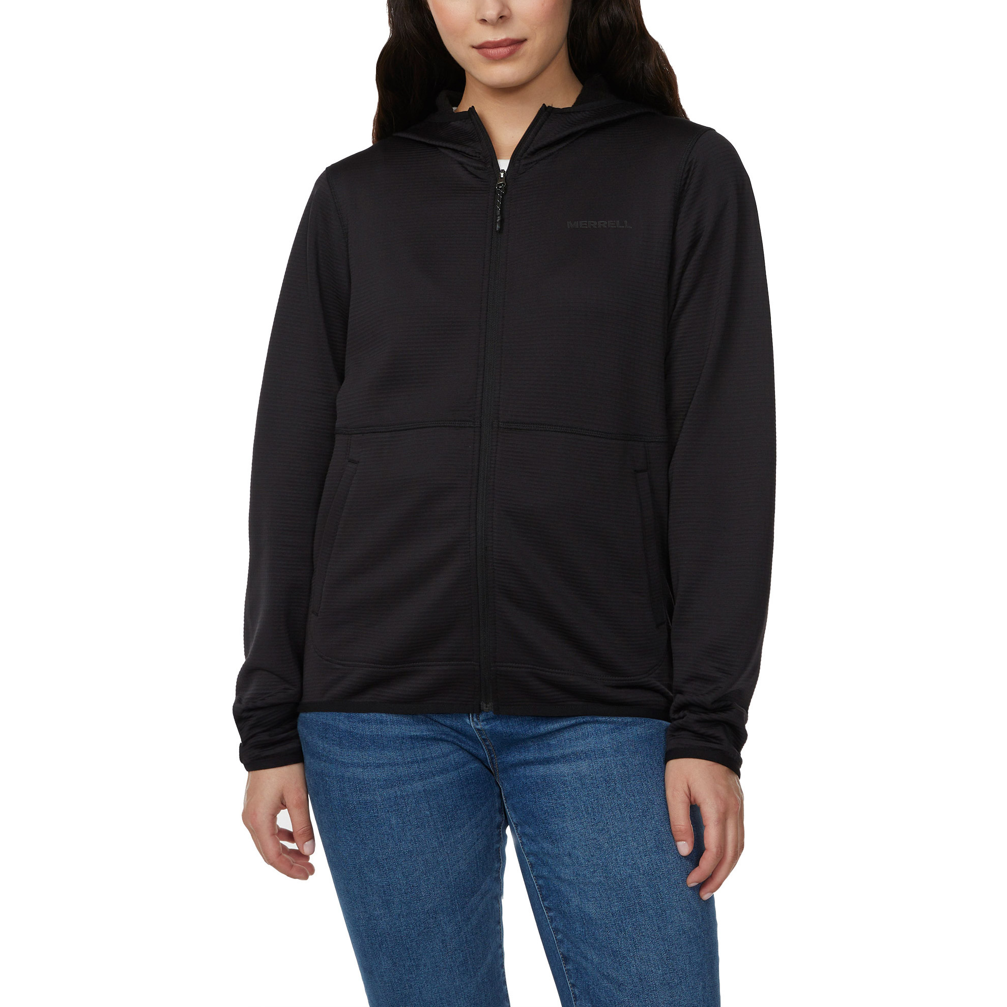 Merrell Women's Grid Fleece Full Zip Hoodie