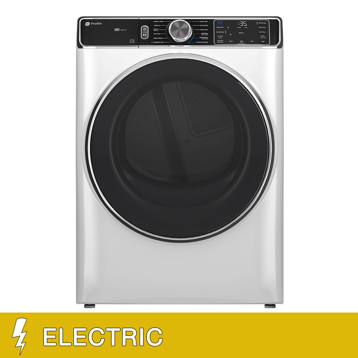 GE Profile 7.8 cu. ft. Smart Front Load ELECTRIC Dryer with GE Profile 7.8 cu. ft. Smart Front Load ELECTRIC Dryer with