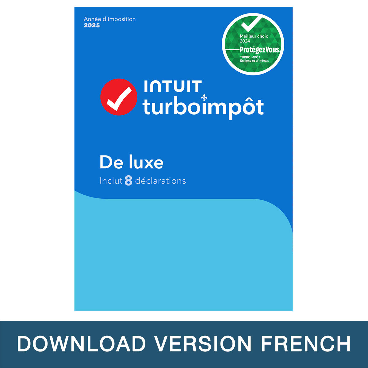 TurboTax Standard 2025 - 8 Returns - French - Windows - Digital Download