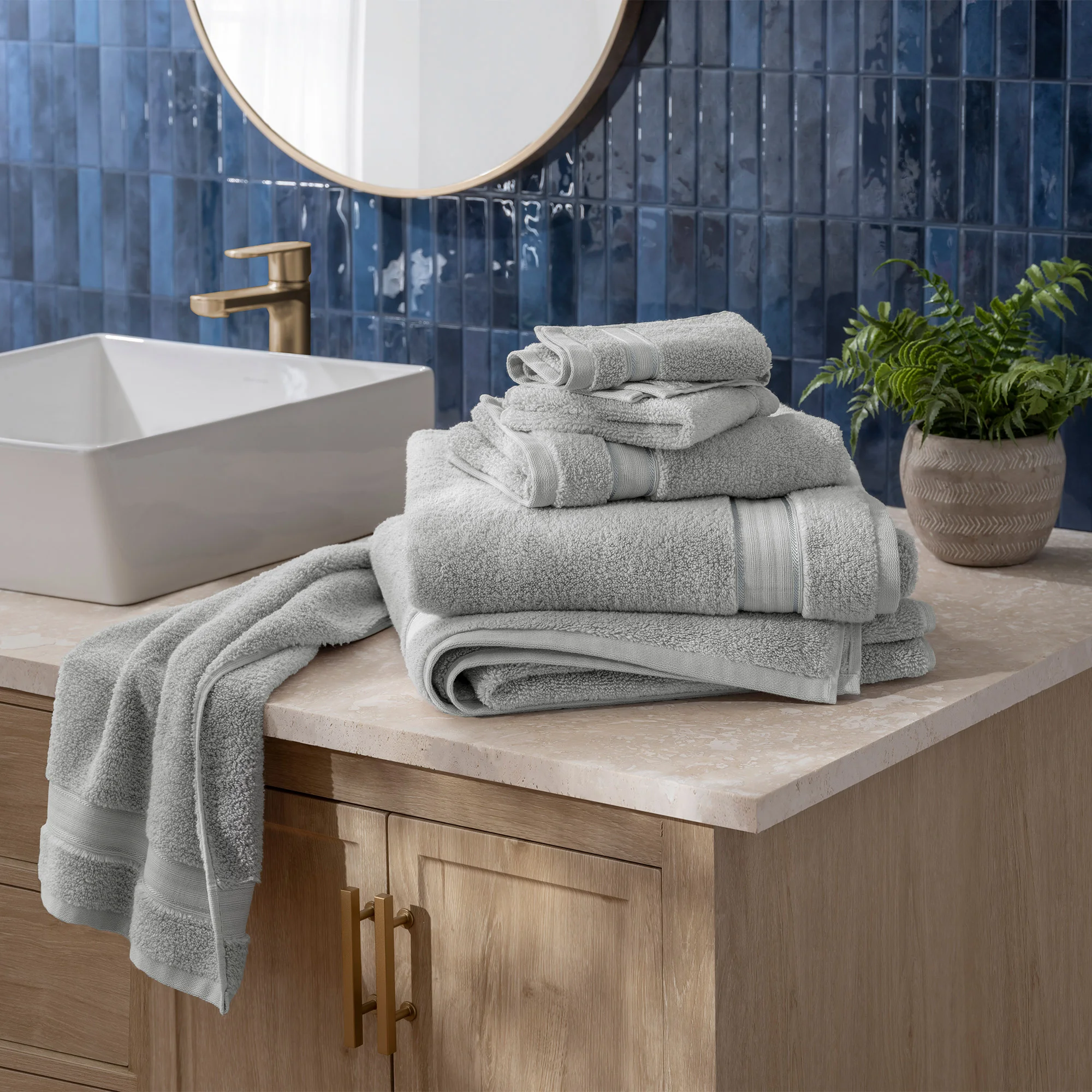 Purely Indulgent 100% Egyptian Cotton Towels, 6-piece Set