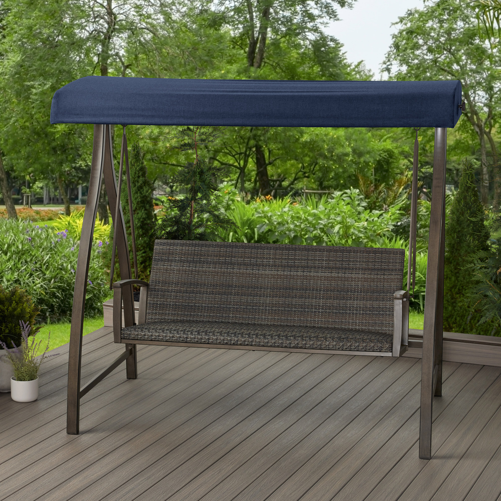 ④アーモンドアイ 様 swing Agio Luna Woven Patio Swing | Costco